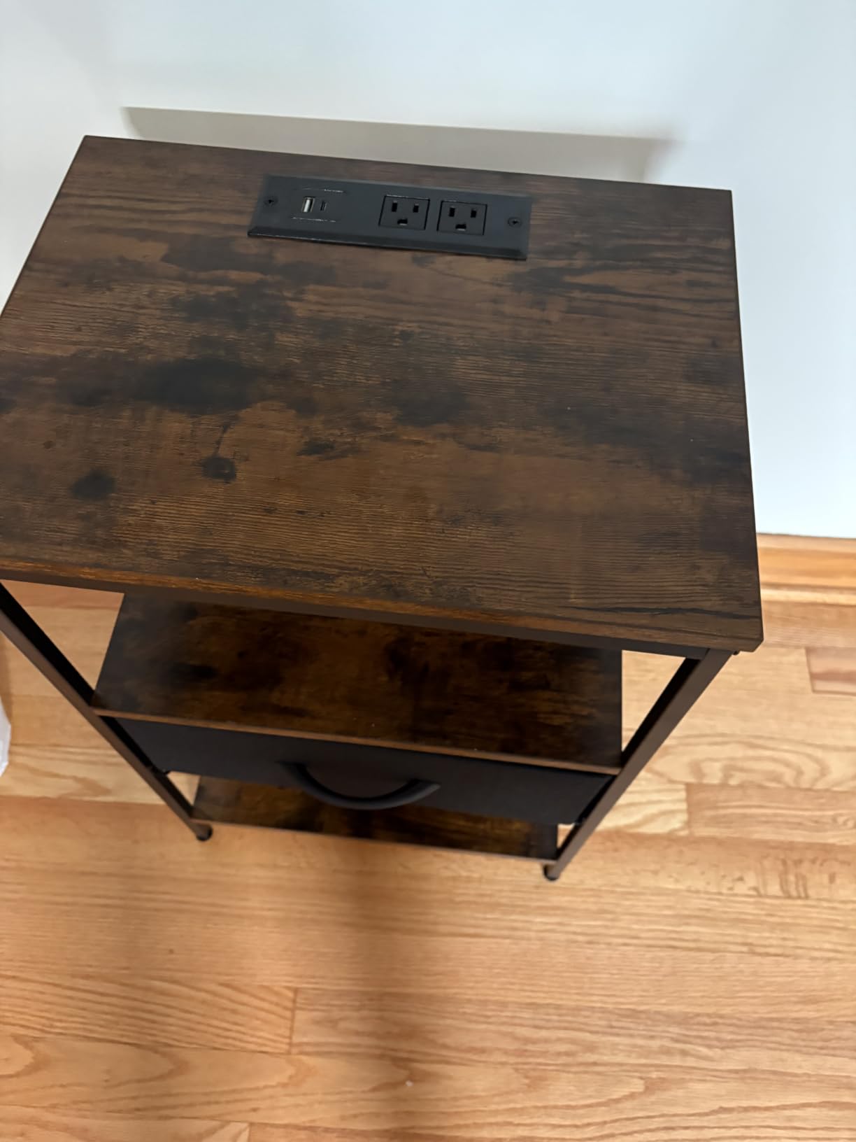 SUPERJARE Nightstand Set of 2 with Charging Station, USB-C Port, End Tables customer photo 1