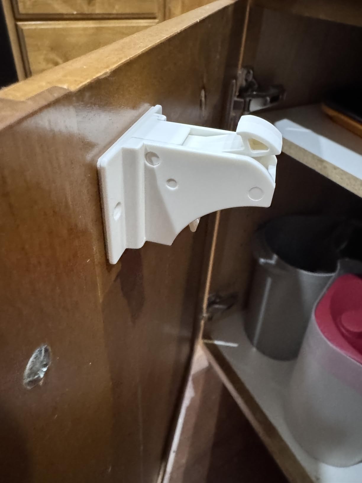 Vmaisi Adhesive Magnetic Locks for Cabinets & Drawers (10 Locks and 2 Keys) | Helps keep kids out of cabinets customer photo 1
