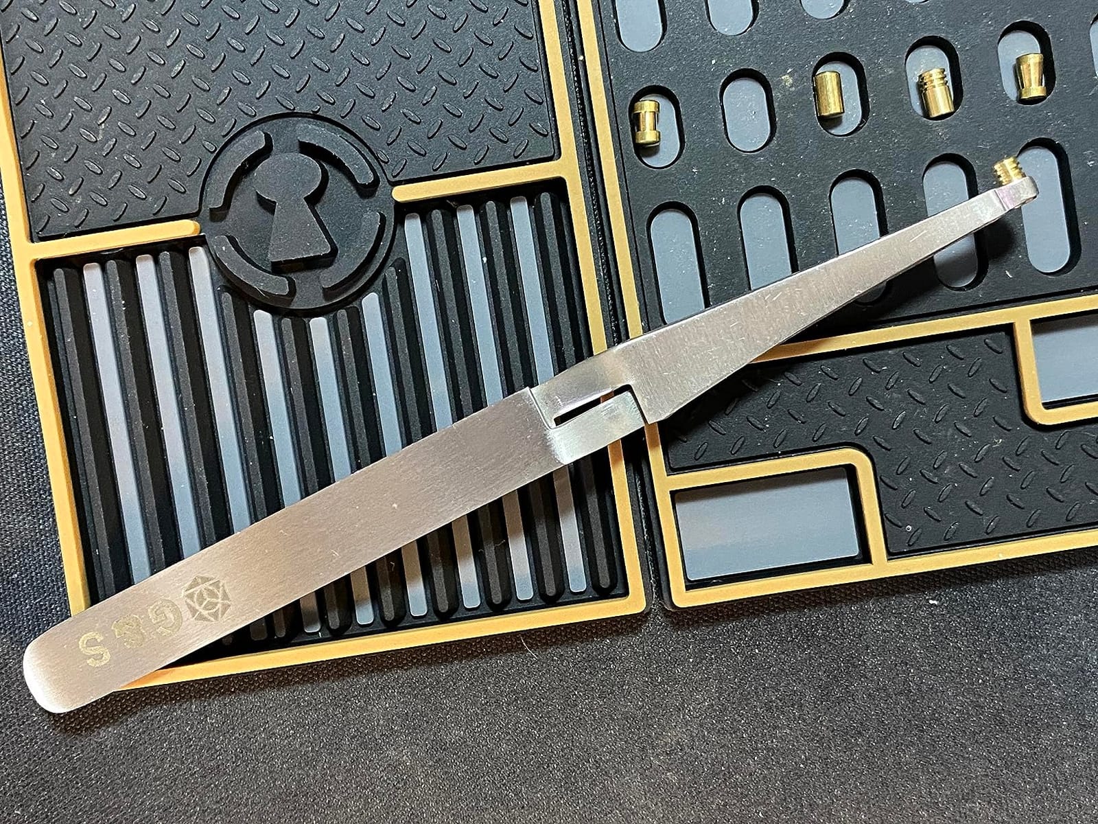 Lock Pinning Cross Locking Tweezers - Stainless Steel for Locksmith Rekeying Kit, Tools, and Pinning Mat customer photo 1