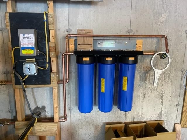iSpring Ultimate Whole House Water Filter w/Auto-Flush Sediment Filter | Reduces Scale, Lead, Chlorine, Corrosion, Mercury, Sediments, H2S, 1