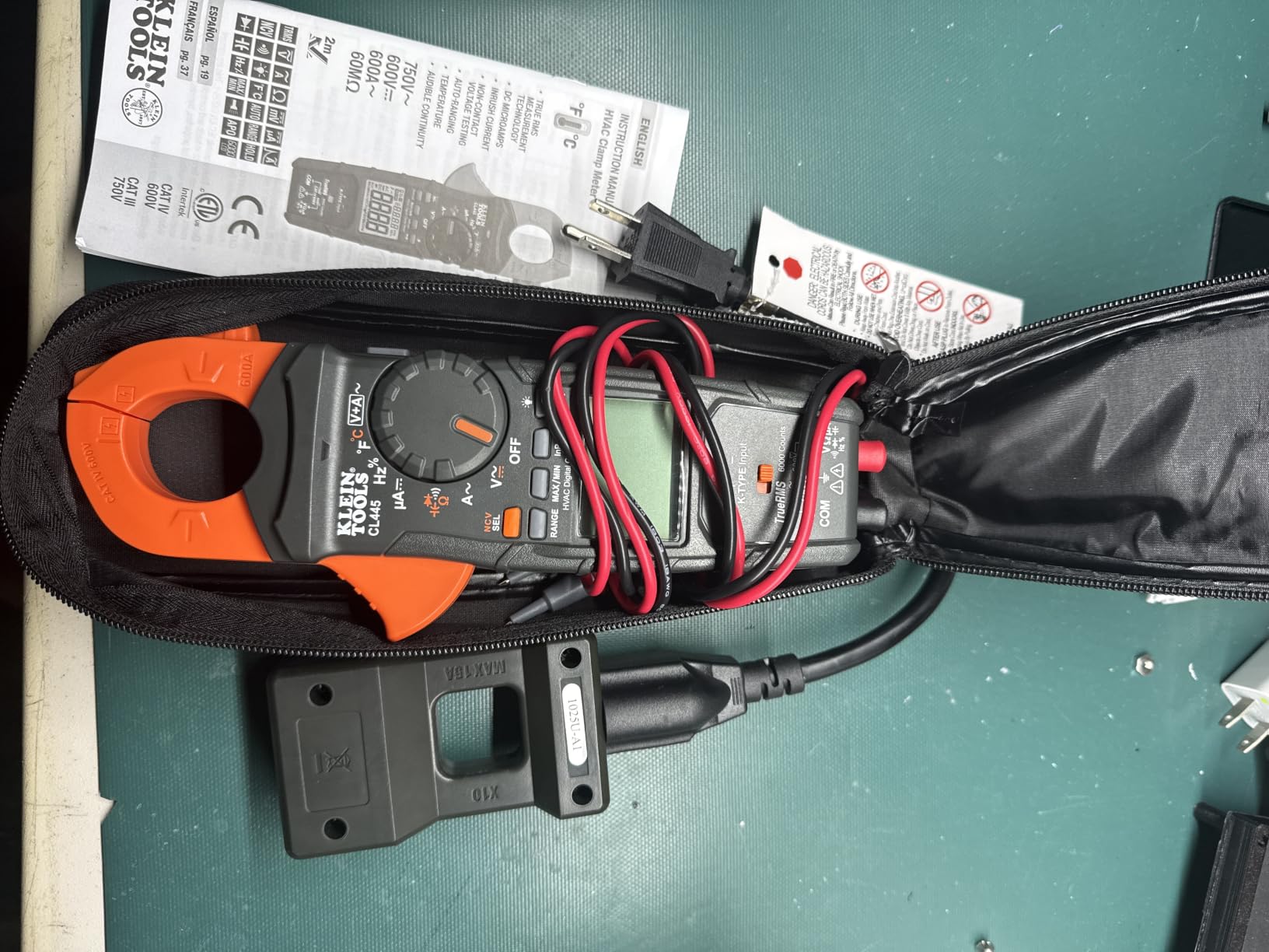 Klein Tools CL445 HVAC Clamp Meter, Auto-Ranging TRMS, NCVT, Measures Voltage, Current, Temperature, Micro Amps, InRush and More customer photo 2
