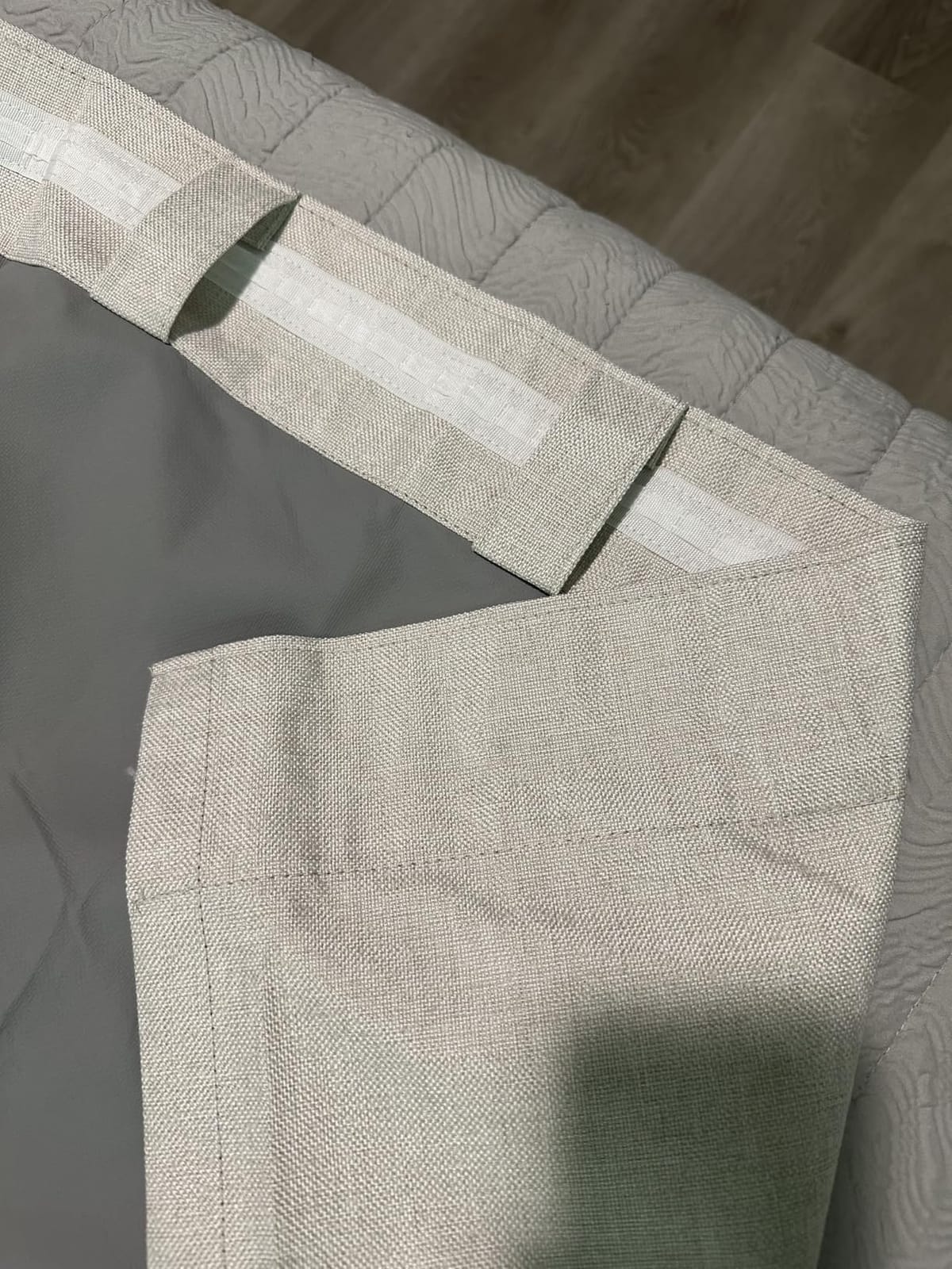 Linen Textured Total Blackout Curtains for Bedroom 84 Inches Long, Oatmeal | 100% Blackout Shield, Back Tab/Rod Pocket Living Room Drapes, Thermal Insulated Blackout Curtains 2 Panels Set, 50
