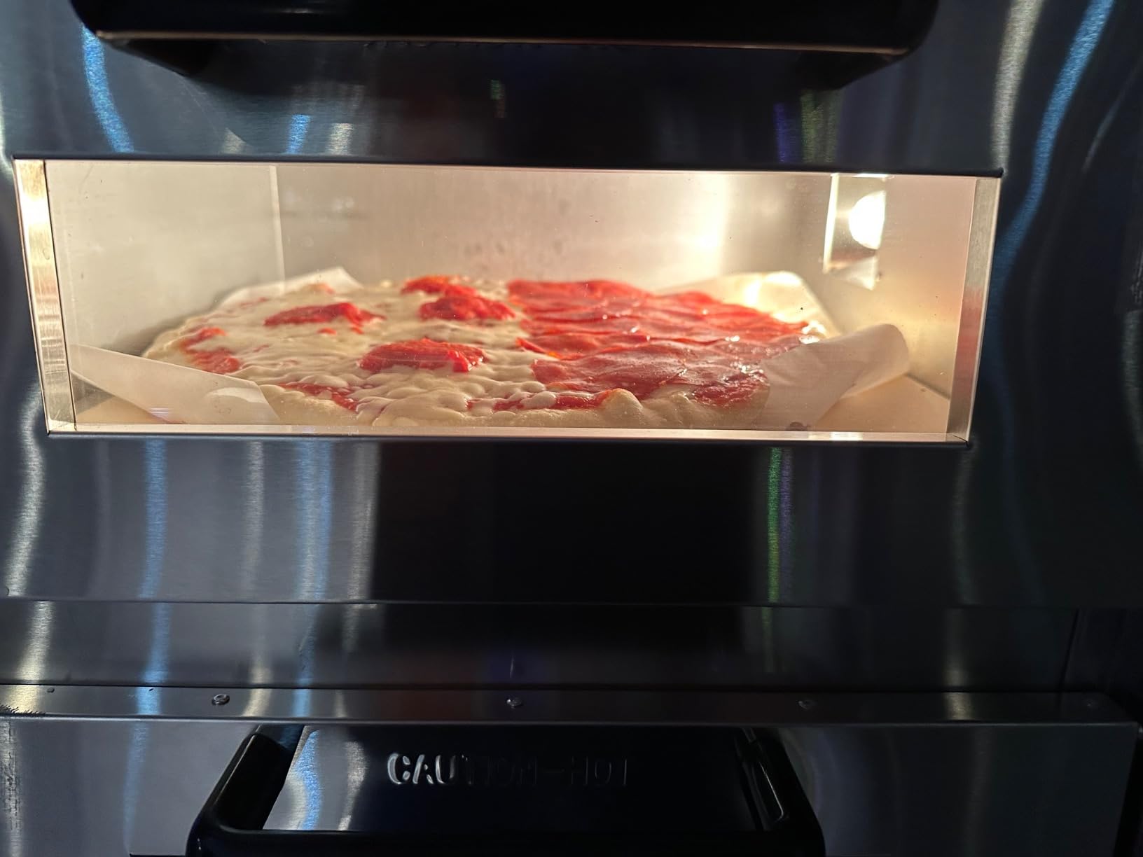 CROSSON ETL listed Commercial Double Deck 16 inch Countertop Electric Pizza Oven with pizza stone, Multipurpose Indoor Pizza oven for Restaurant use,120V/3600W customer photo 1
