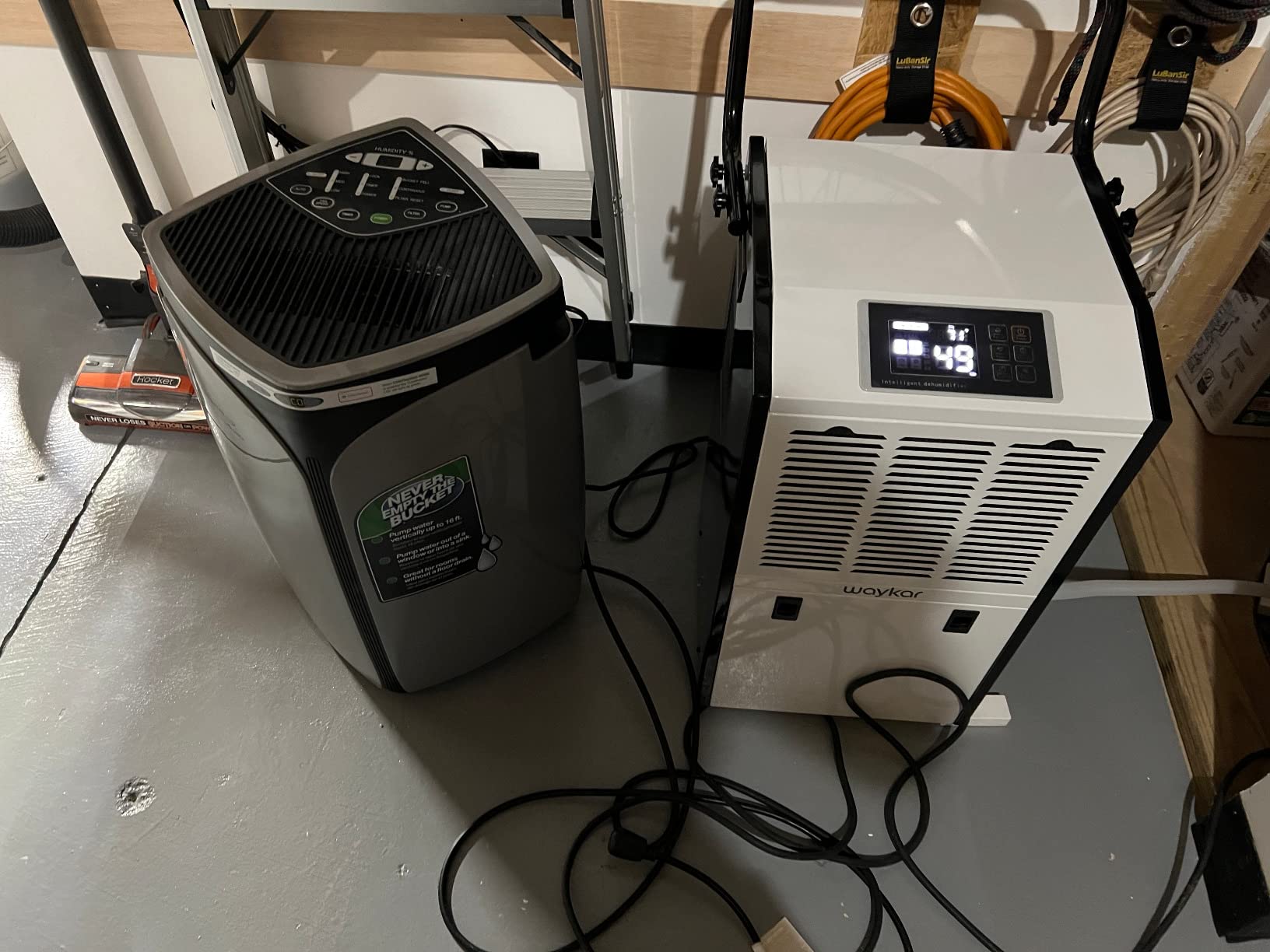 Waykar 155 Pints Large Commercial Dehumidifier with Drain Hose and Water Tank, Industrial Dehumidifier in Large Space up to 8000 Sq. Ft for Home, Basements, Whole House, Library customer photo 2