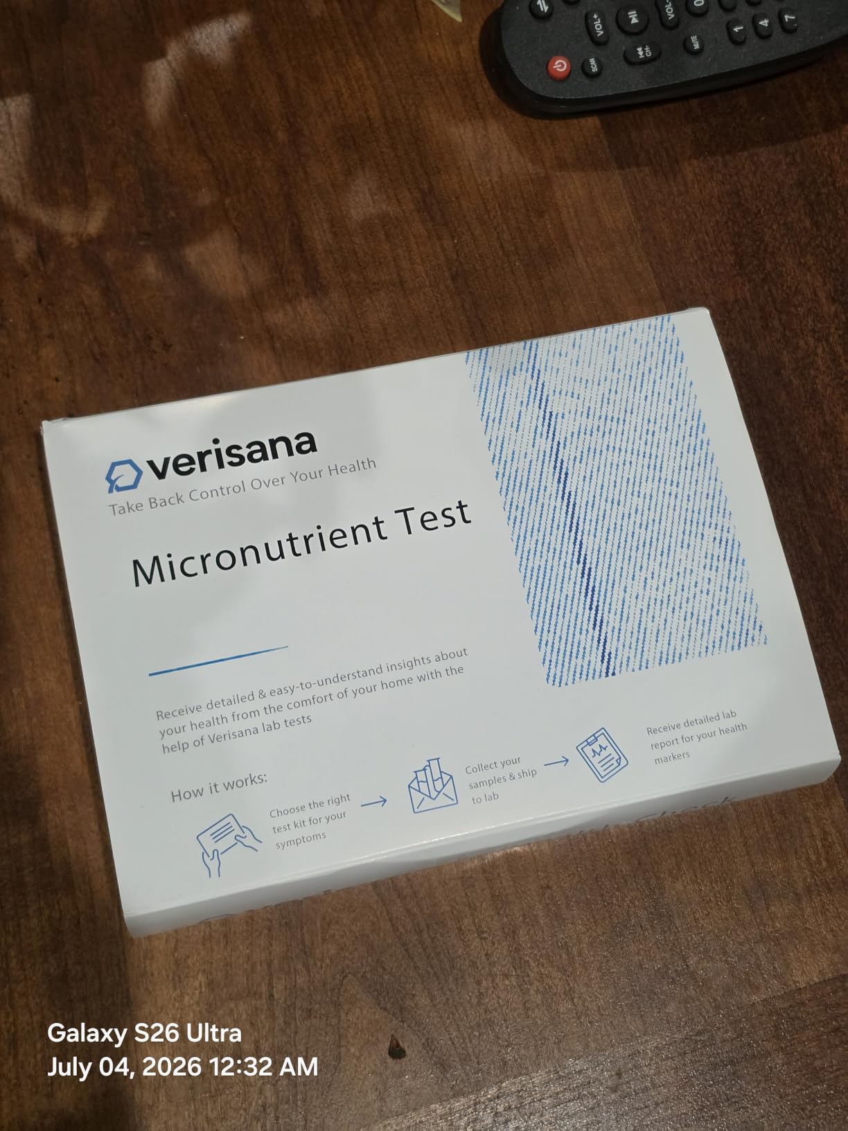 Verisana Micronutrient Test & HbA1c + Cholesterol – Determine Your Vitamin B9 & B12, Vitamin D Levels + HbA1c & Cholesterol – Easily & Conveniently from Home – Analysis by CLIA-Certified Lab customer photo 2