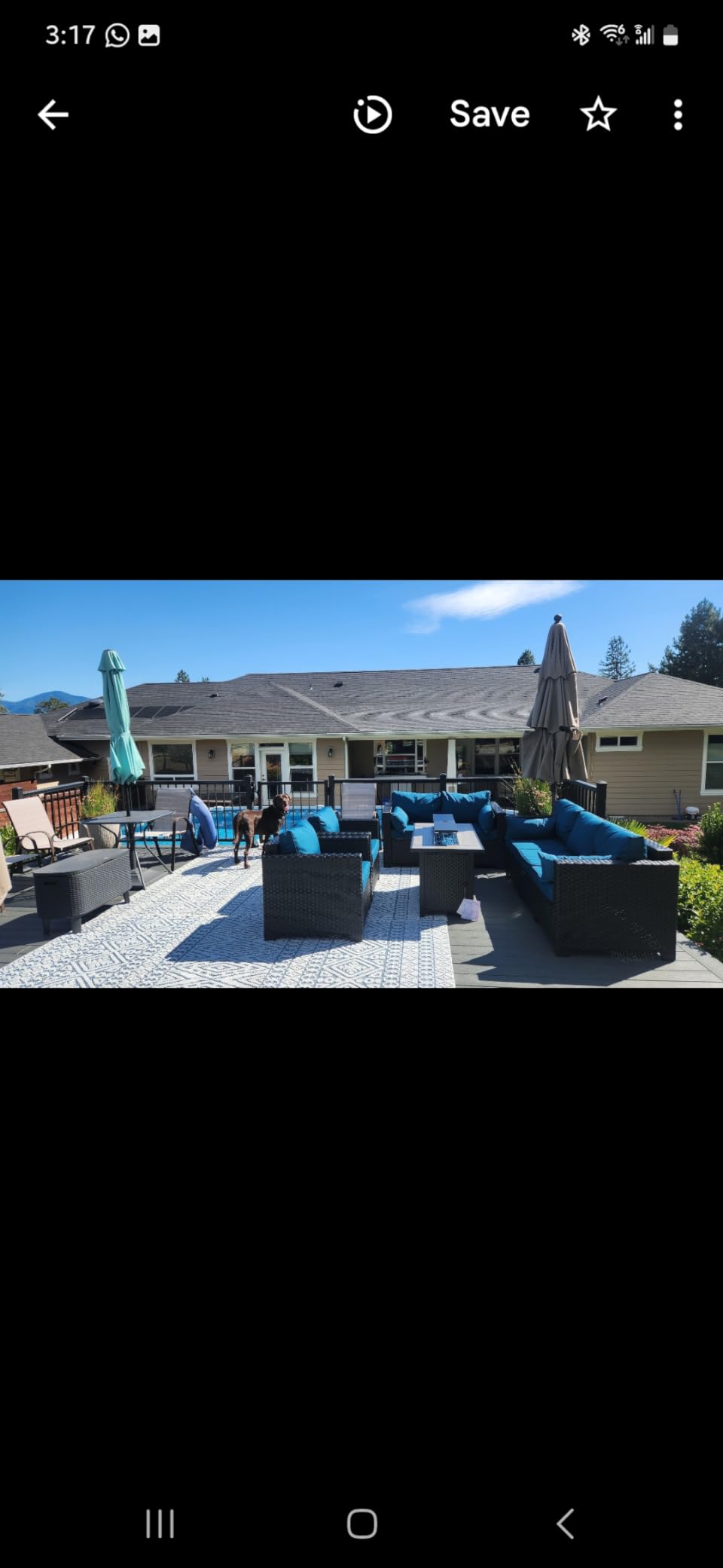 Rattaner 6 Pcs Outdoor Furniture Sets Patio Furniture Set with 45