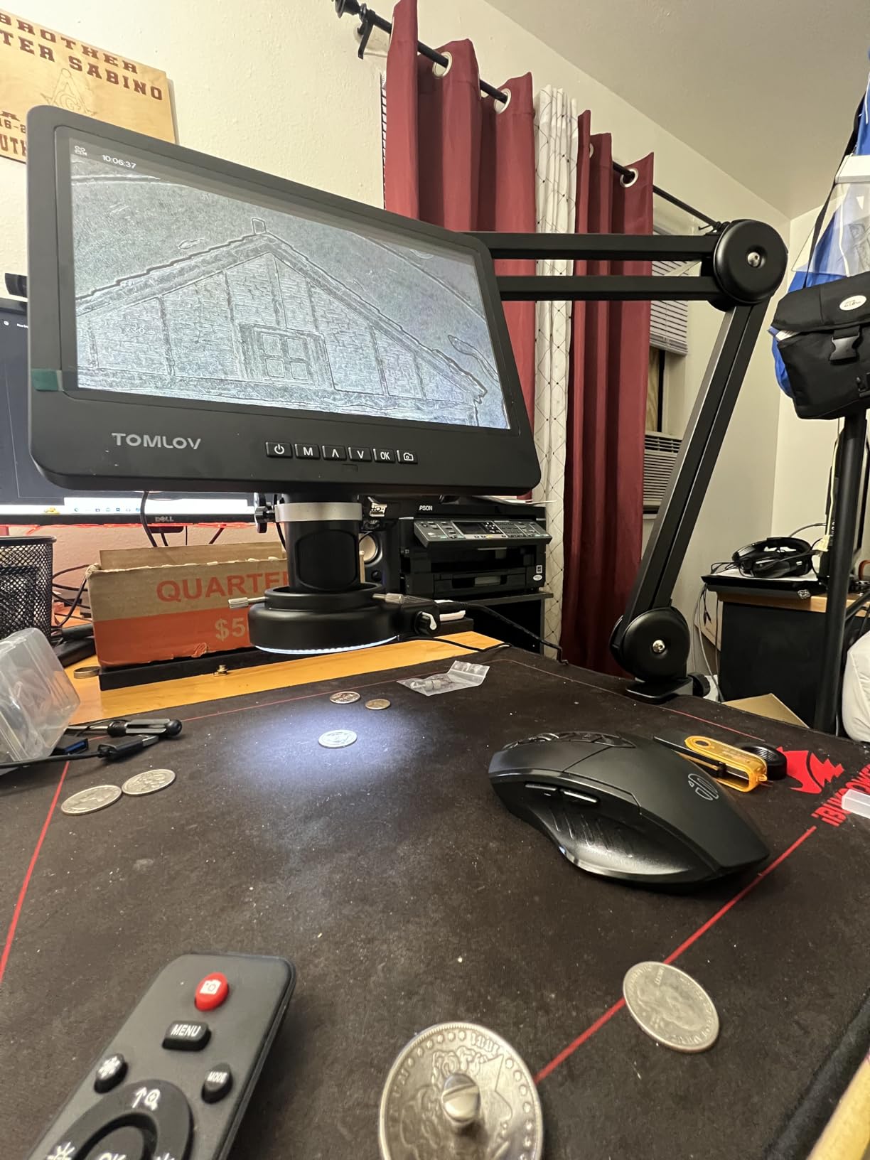 TOMLOV DM602 Flex 3 Lens HDMI Digital Soldering Microscope, Flexible Arm customer photo 2