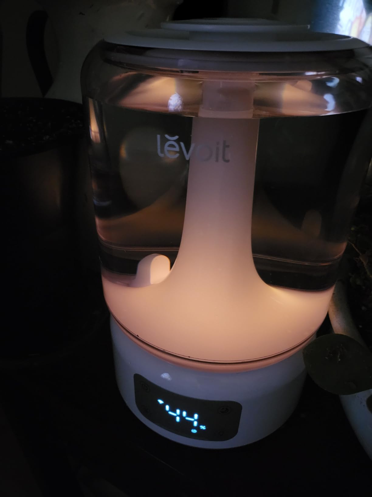 Levoit 6L Smart Warm and Cool Mist Humidifiers for Home Bedroom, 60H | Auto Customized Humidity for Large room, Schedule, Easy Top Fill, Essential Oil Diffuser, Whisper-Quiet, Handle, Black customer photo 1