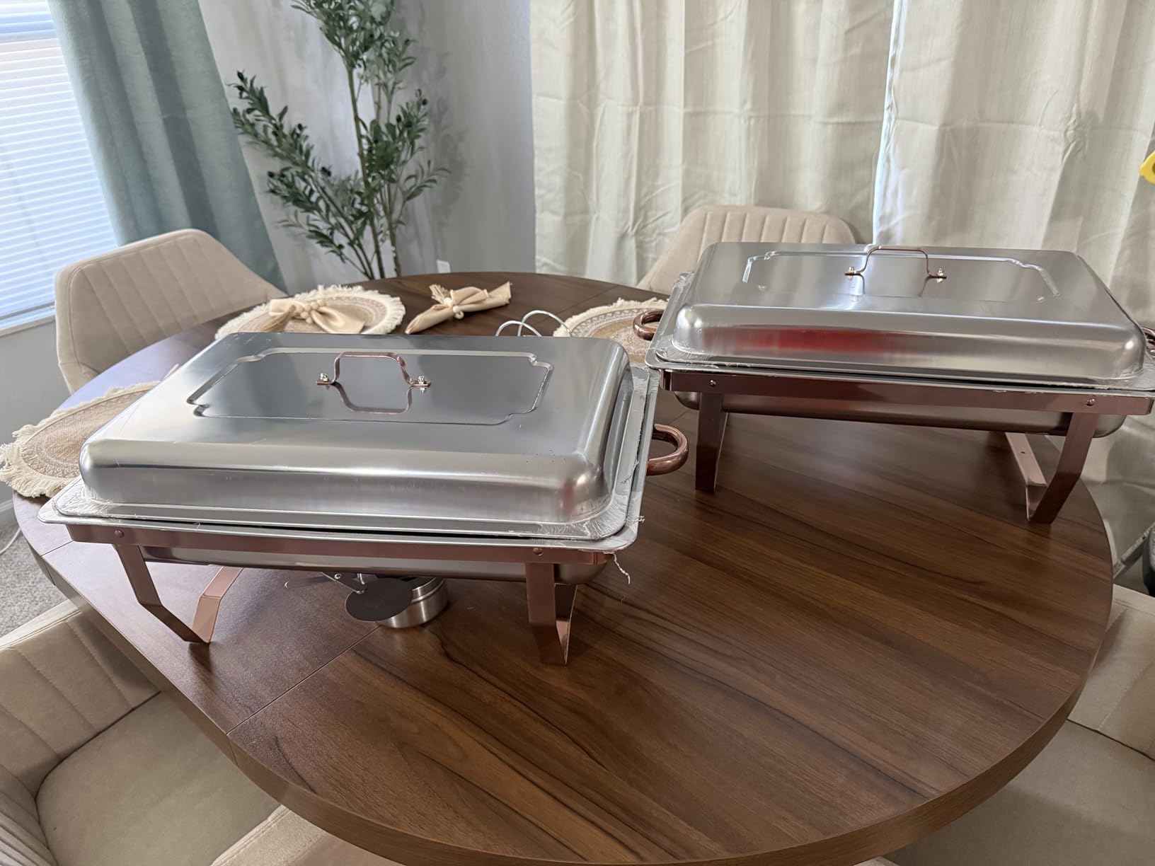 IMACONE Rectangular Chafing Dish Buffet Sets of 6, 8QT customer photo 1