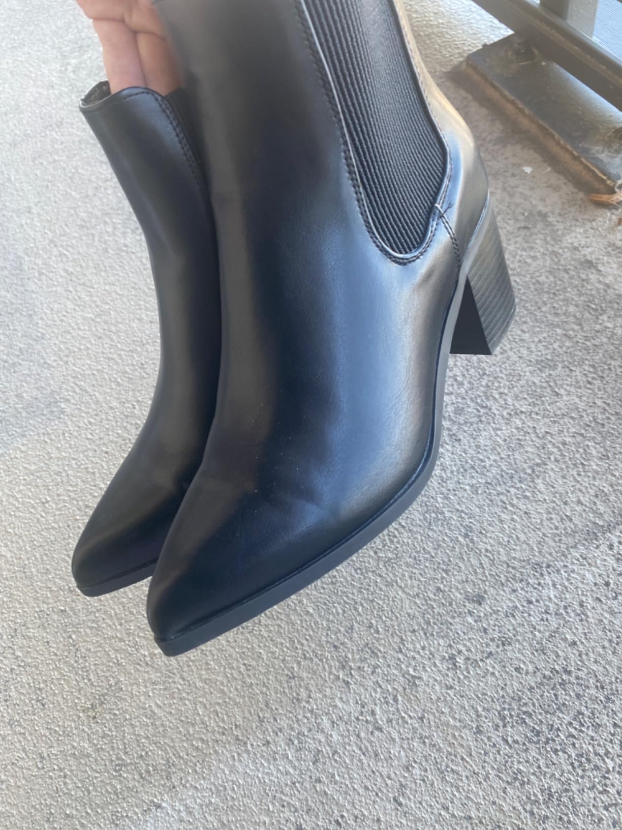 DREAM PAIRS Women's Heeled Ankle Chelsea Boots customer photo 2