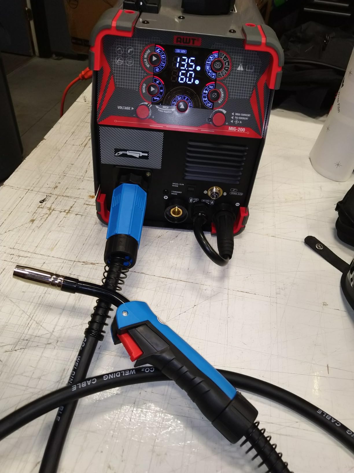 AWT 140A Flux Core MIG Welder/Stick/Lift TIG 3 in 1 Welding Machine 110V customer photo 2