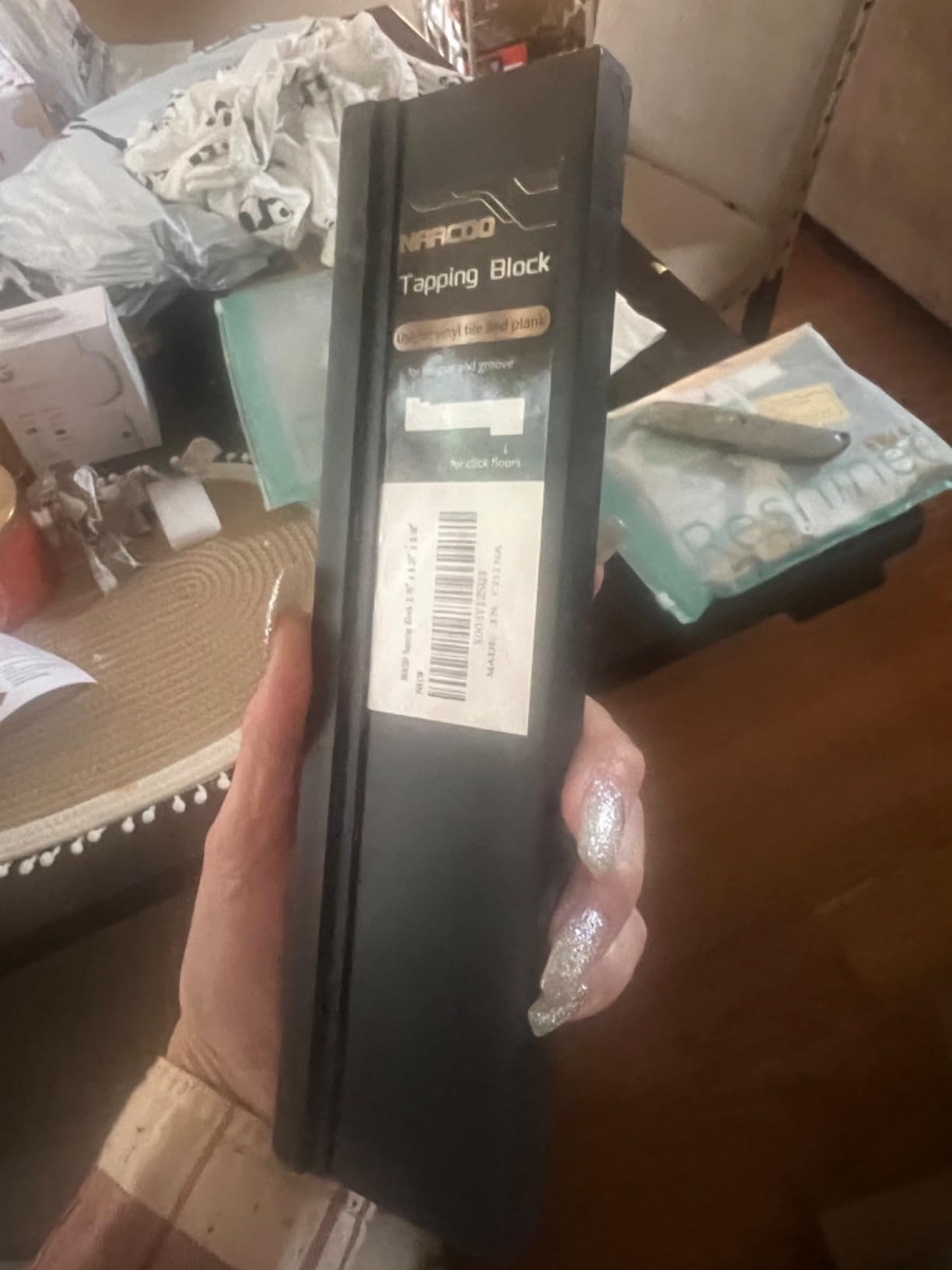 NAACOO Tapping Block,3 Edges-Meet Different Floor Thickness. customer photo 1