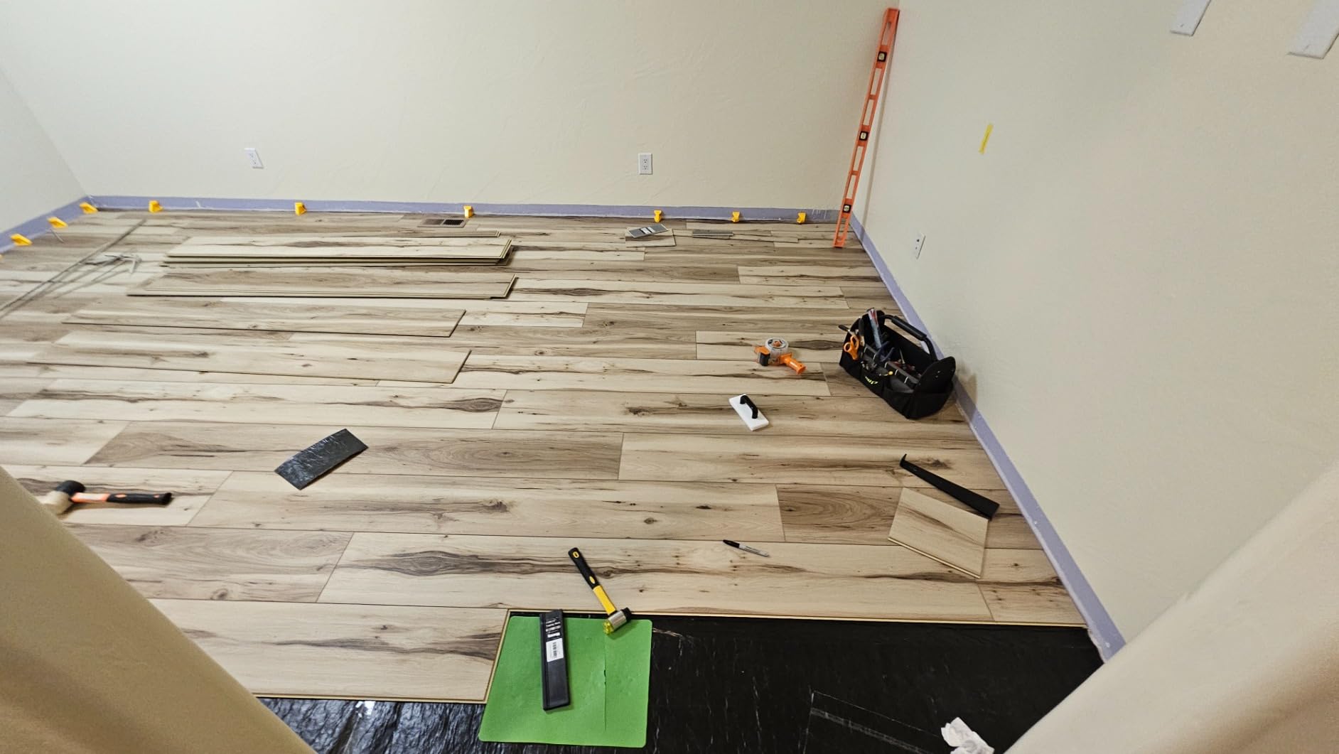 NAACOO Tapping Block,3 Edges-Meet Different Floor Thickness. customer photo 2