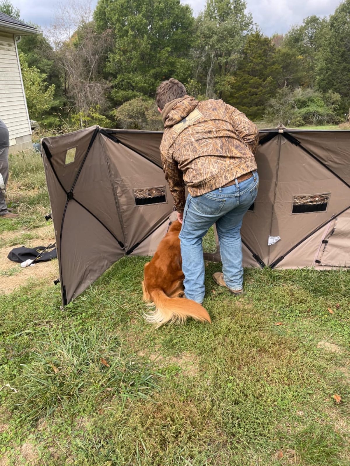 TIDEWE Duck Hunting Blind, Portable Duck Panel Blind, Next Evos Camo customer photo 2