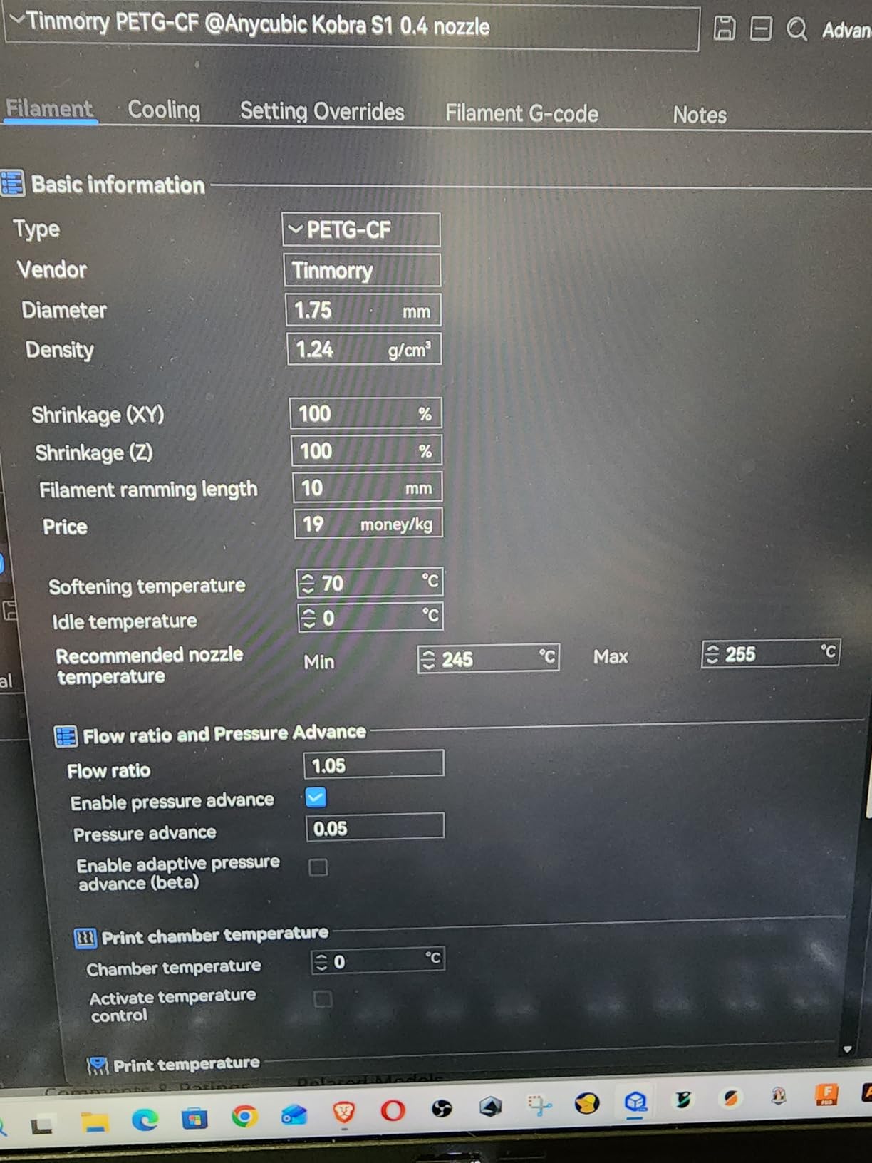 TINMORRY PETG-CF Carbon Fiber PETG Filament 1.75mm, 1 KG, Black customer photo 1
