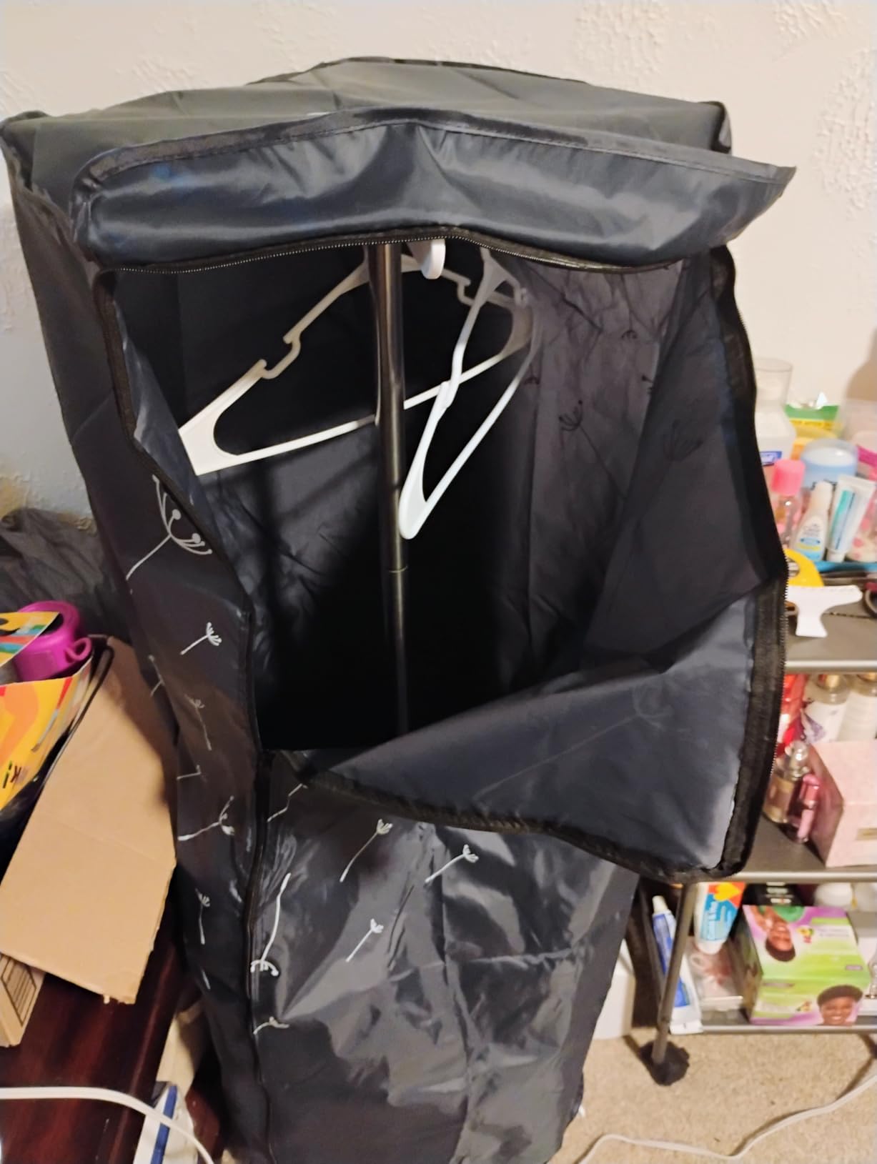 Portable Dryer, 46Inch-1000W Portable Clothes Dryer for Apartments, Portable Dryers Machine with Storage Bag, Mini Clothes Dryers for Travel, Home, RVs customer photo 2