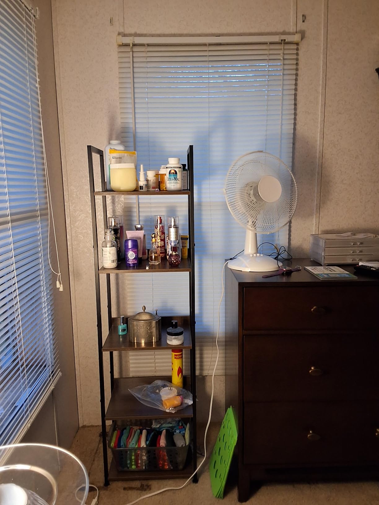 NUMENN Bookshelf, 5 Tier Freestanding Shelving Unit, Vintage customer photo 2