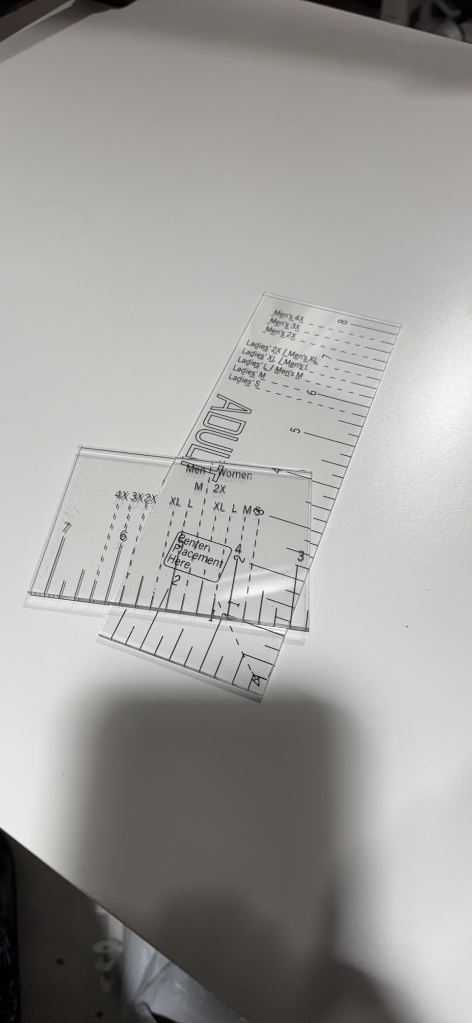 Left Chest Logo Placement Tool for Heat Press, Embroidery Placement Ruler, Acrylic Tshirt Ruler for Pocket Prints customer photo 2