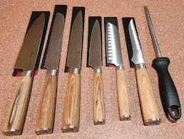 SYOKAMI 14pcs Chef Knife Set with Roll Bag, Professional Stainless Steel Japanese Knife Set with Pakkawood Handle for Professional Chef, Camping, Travel, BBQ, RV or Gift customer photo 2