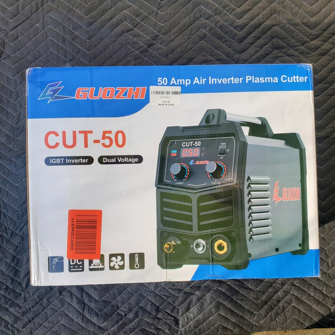 GZ GUOZHI Plasma Cutter, 50 Amp Air Inverter Plasma Cut, 110V/220V Dual Voltage Digital Display IGBT Inverter Plasma Cutting Machine with 2T/4T/TEST Function customer photo 2