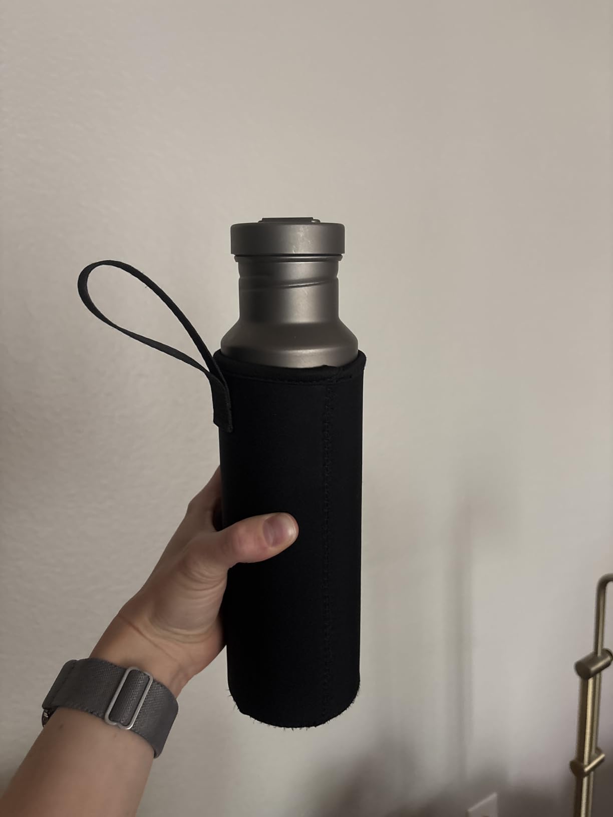 Boundless Voyage Titanium Water Bottle with Lid Wide Mouth Leak-Proof Reusable Sport Drinking Bottle for Camping Hiking Climbing Running Tea Coffee (550ml) customer photo 2