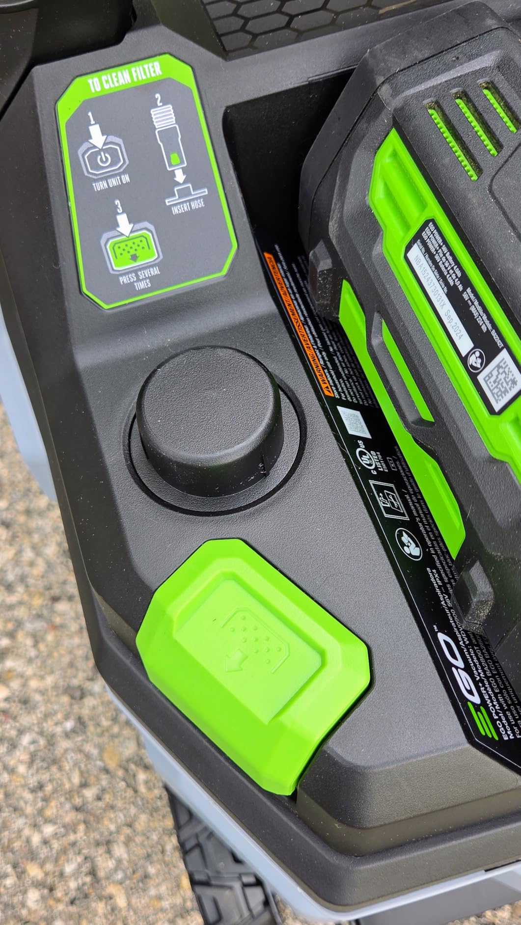 EGO Power+ Shop Vacuum Wet Dry, Car Vac, Portable Cordless Cleaner, 9 Gallon 110 CFM, Battery and Charger Not Included - WDV0900 customer photo 2