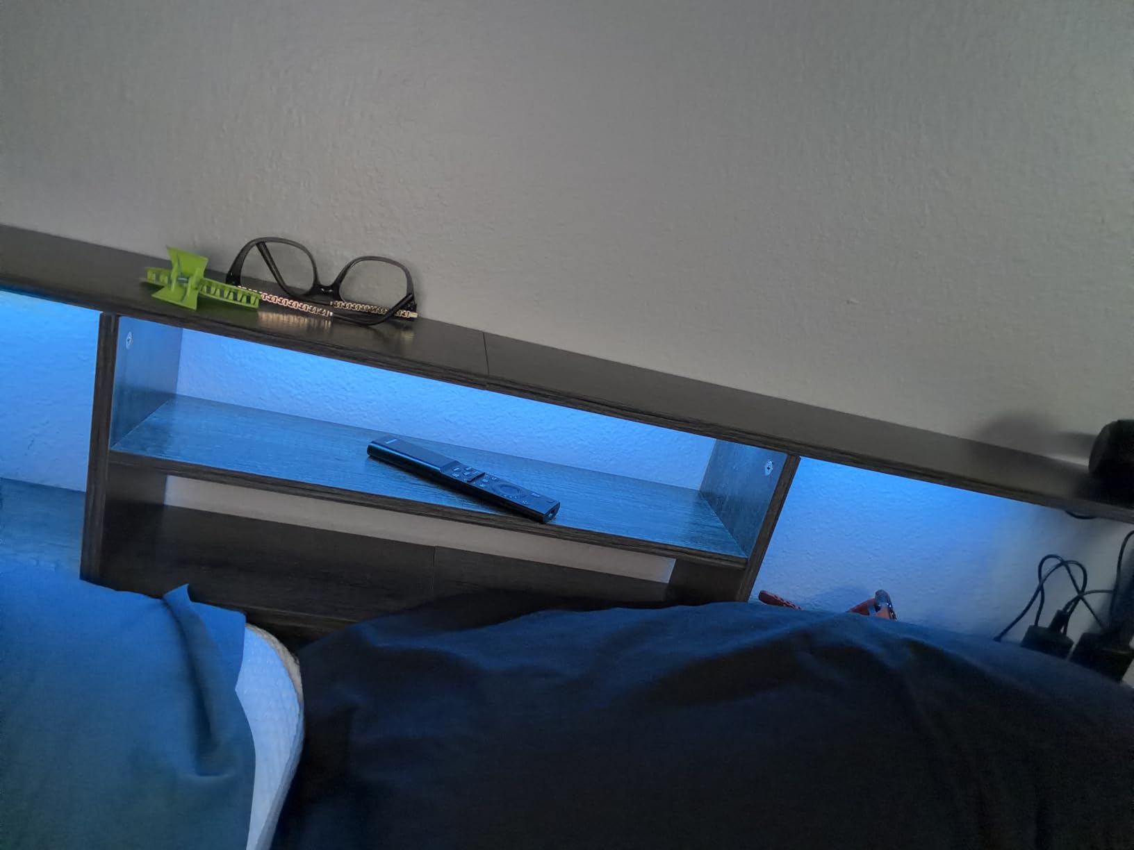 Aheaplus Headboard for Queen Size Bed with Storage, Headboards with Outlets customer photo 1