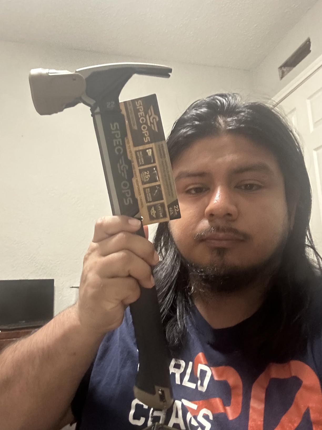 Spec Ops Tools Framing Hammer for Carpentry & Demolition, Magnetic Nail Holder, Rip Claw, Soft Mallet Cap, Milled Face with Mallet Cap 28 Oz customer photo 2