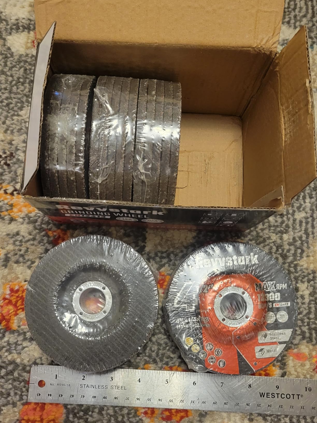25 Pack Grinding Wheels 4 1/2 Inch, Angle Grinder Disc for Metal customer photo 1