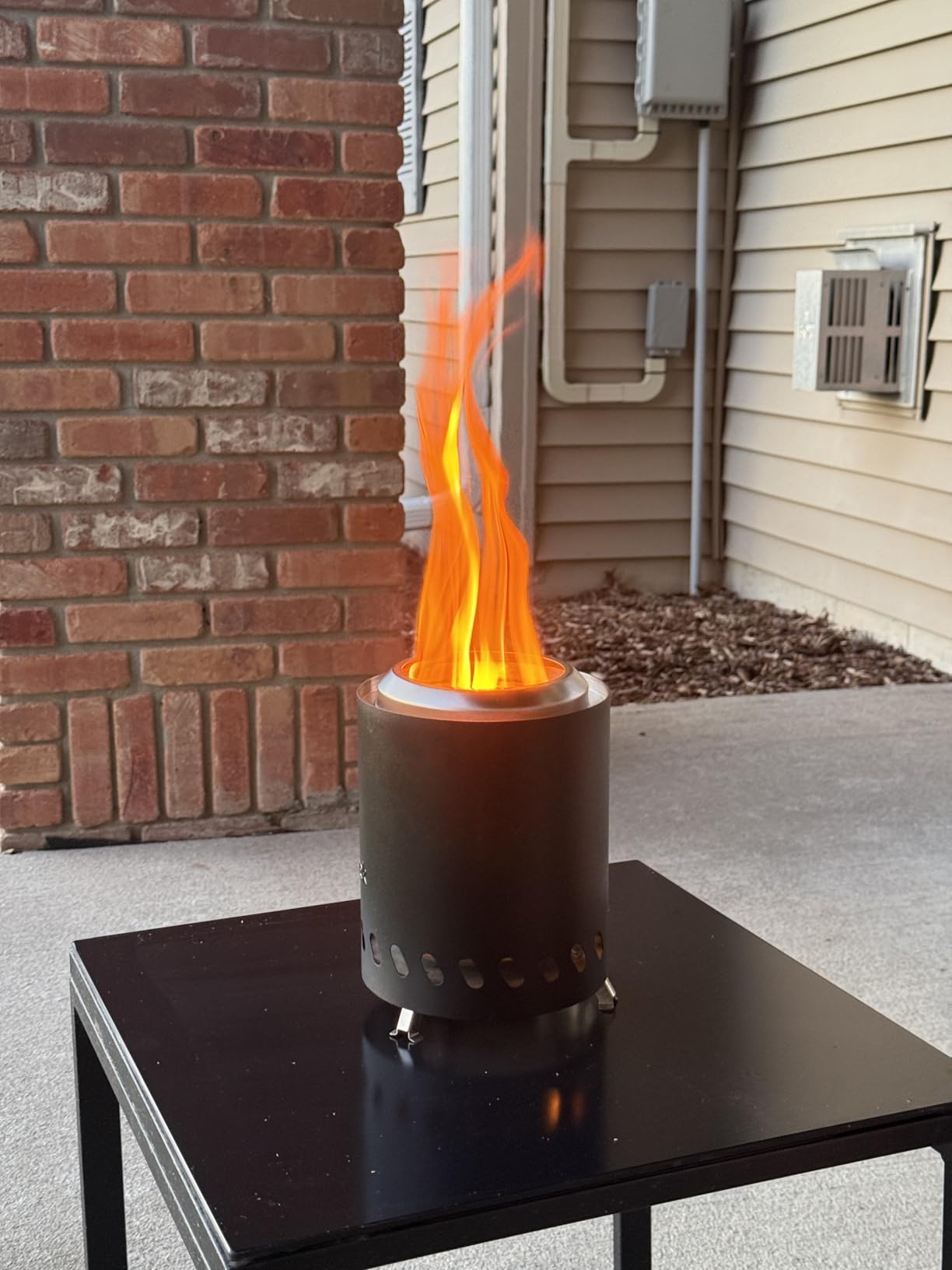 Smokeless Fire Pit, Portable Firepit Outdoor, 27 Inch Stainless Steel customer photo 2
