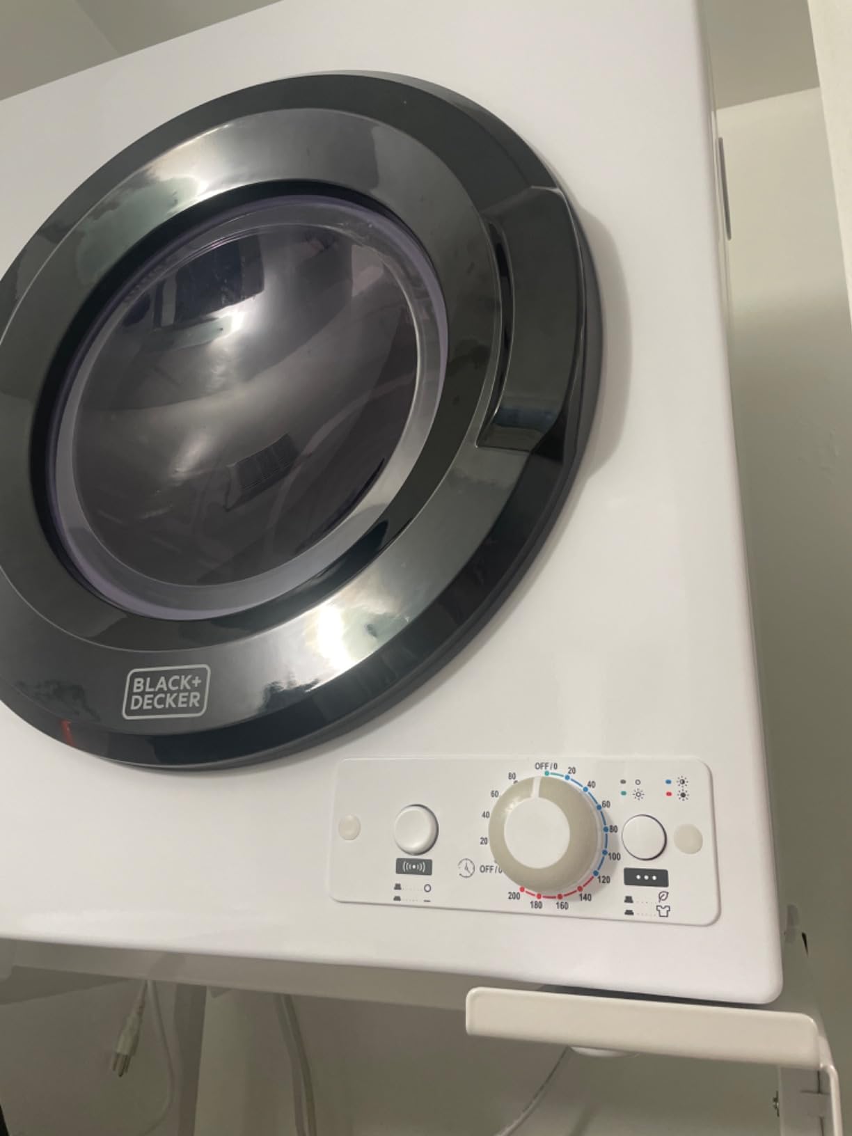 BLACK+DECKER 8.0 Cu. Ft. Electric Front Load Dryer with Steam, BFLD80ME customer photo 2
