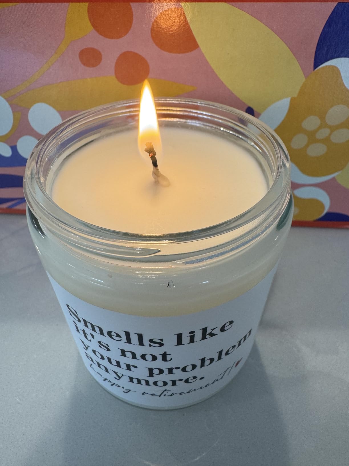LUMELOOM Retirement Gift for Woman, Men- 9oz Lavender Scented Candle customer photo 1