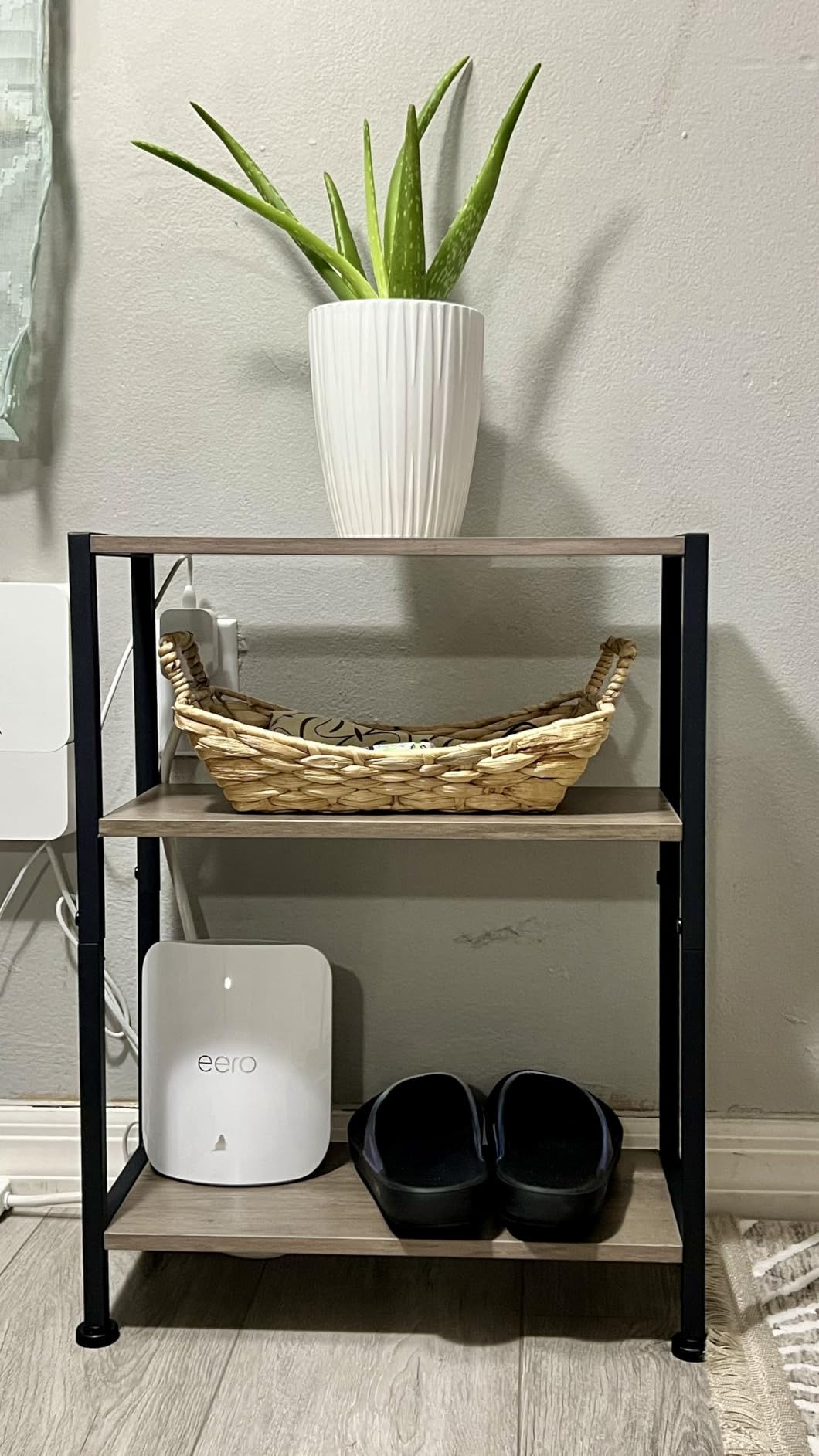 3-Tier Side Table, Small End Table, Sofa Side Table for Narrow Spaces, Slim End Table, Nightstand Table, for Living Room Bedroom Office, Rustic Brown customer photo 2