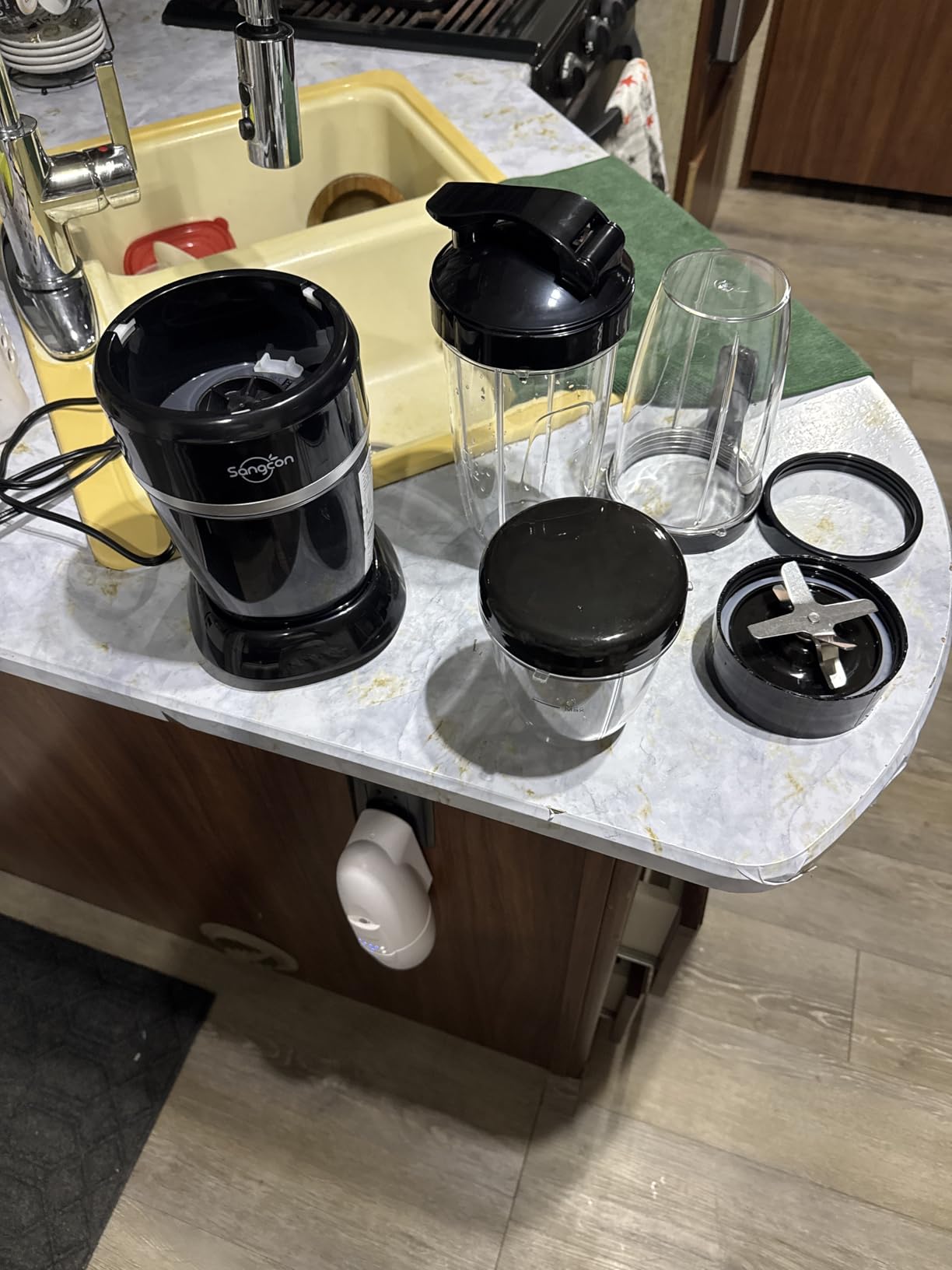 Sangcon 1000W Powerful Personal Smoothies Blender Frozen Fruit Ice Crushing customer photo 2