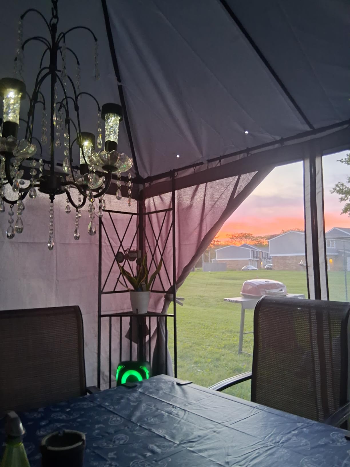 10'x12' Gazebo Mesh Netting, 4 Panels with Zippers, Black customer photo 1