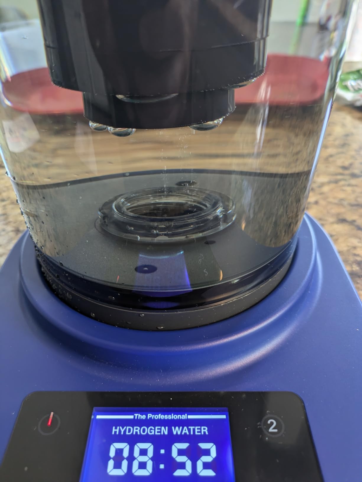 Hydrogen Water Bottle Ionizer Hydrogen Water Pitcher Generator Maker Machinewith SPE and PEM Technology(Dutch Blue) customer photo 2