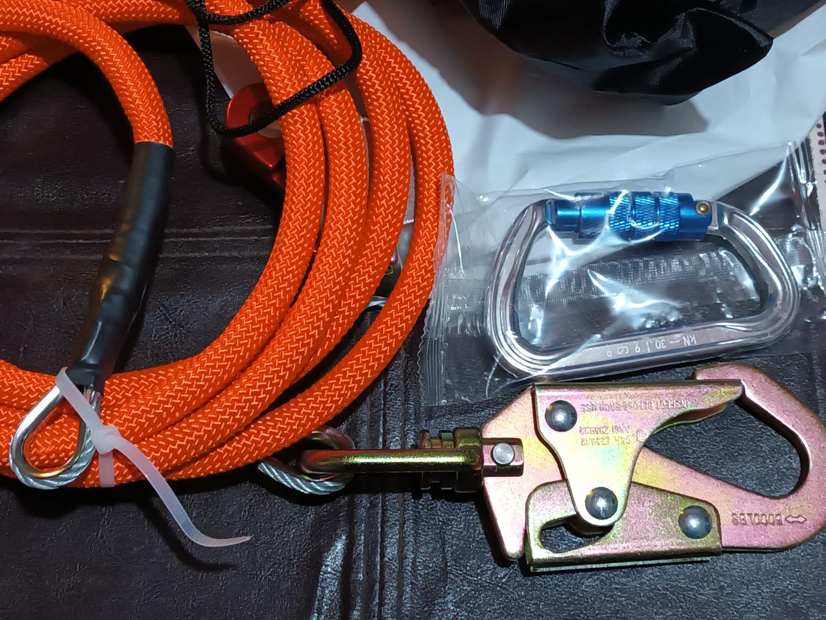 10ft Steel Wire Core Flipline, 3300Lbs Arborist Positioning Lanyard Kit customer photo 1