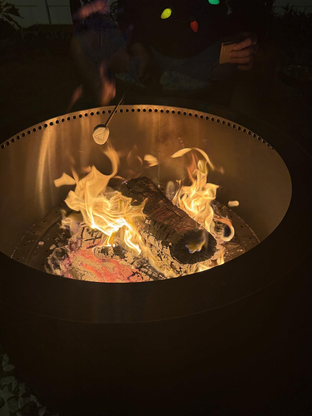VEVOR Smokeless Fire Pit Stove Bonfire, H: 17 in x Dia: 28 in,Wood Burning Fireplaces with Removable Ash Pan, SUS430 Stainless Steel Inner Portable Outdoor Firepit,for Outdoor Patio Camping, Black customer photo 2