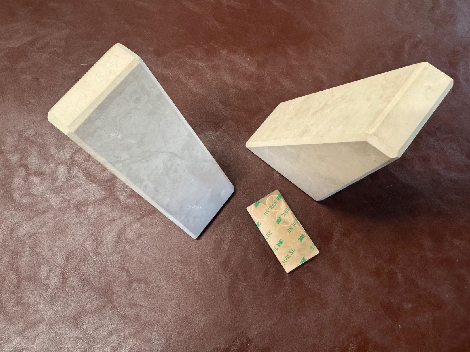 Marble Book Ends White, Heavy Duty Book Ends for Shelves, Decorative Natural Book Stopper，Unique Decorative Bookend for Home Shelves Calacatta Natural Marble Bookend, Set of 2 customer photo 1