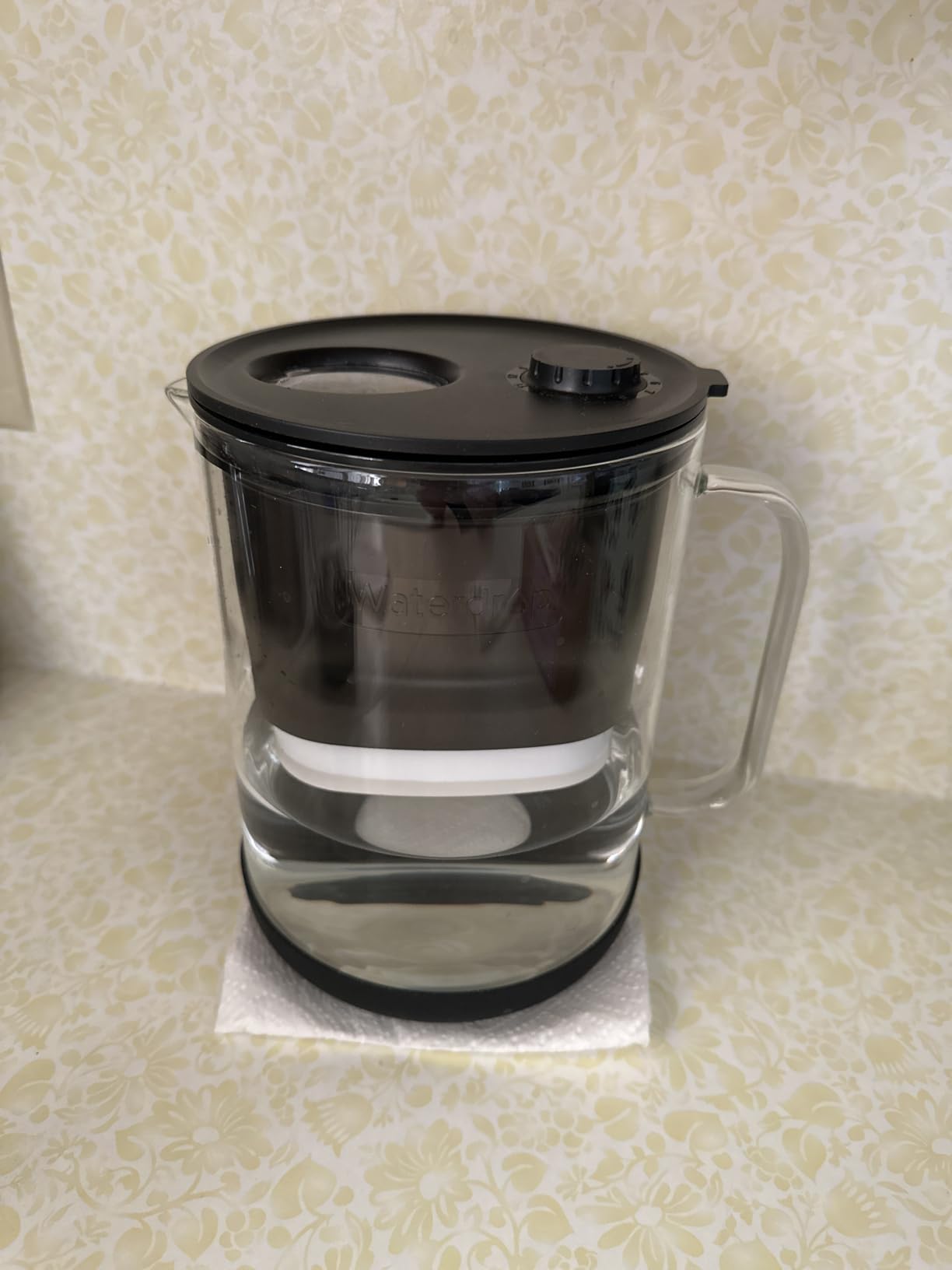 Waterdrop PT-72W Glass Water Filter Pitcher, 7-Cup, Eco-Friendly, White | NSF/ANSI 53, 42 & 372 Certified Filter, Reduces PFOA/PFOS, Chlorine, Cadmium, Copper & Mercury, BPA-Free, Easy to Clean customer photo 1