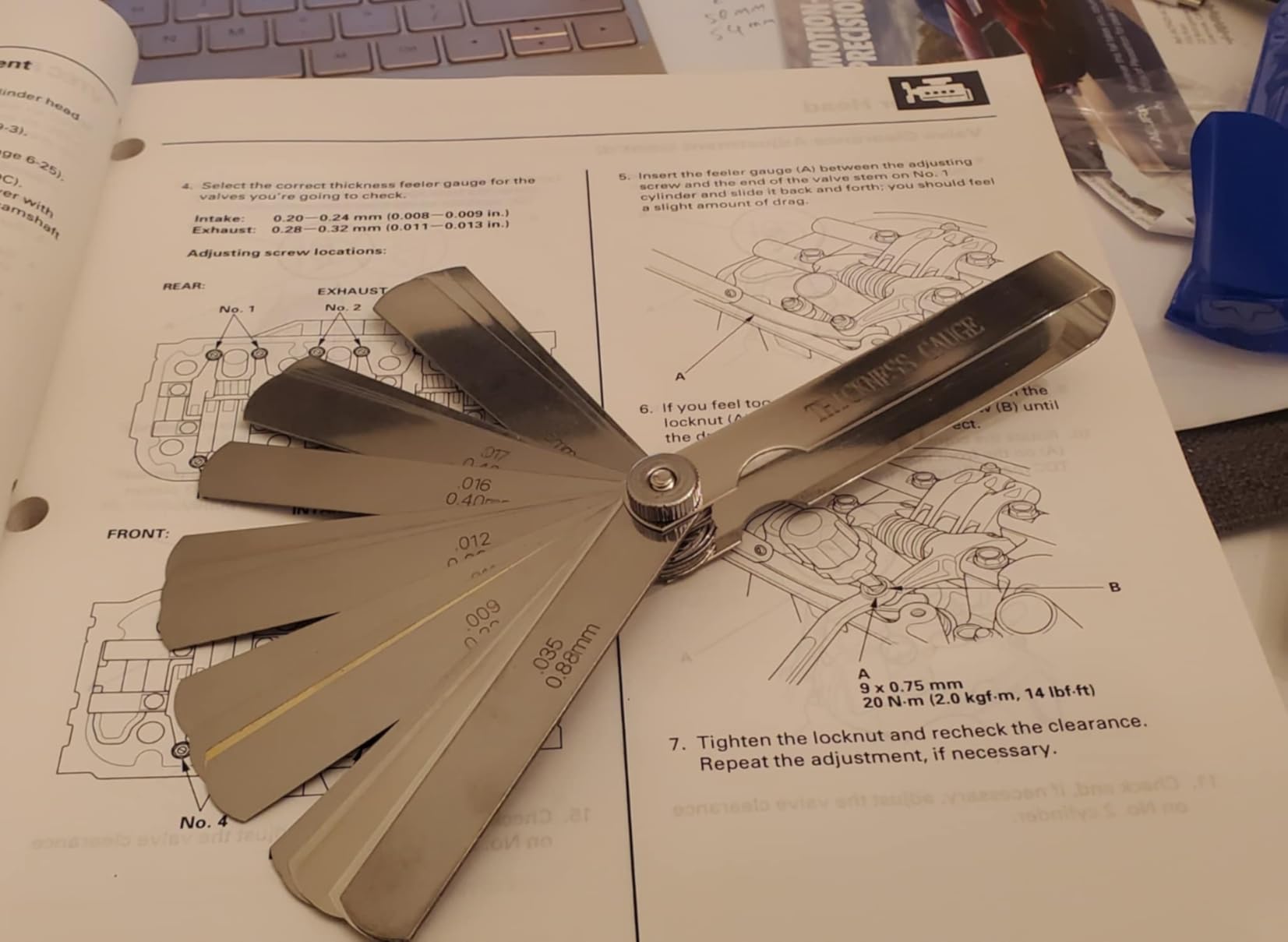 Feeler Gauge Set Stainless Steel Thickness Gauge 32 Blades customer photo 2