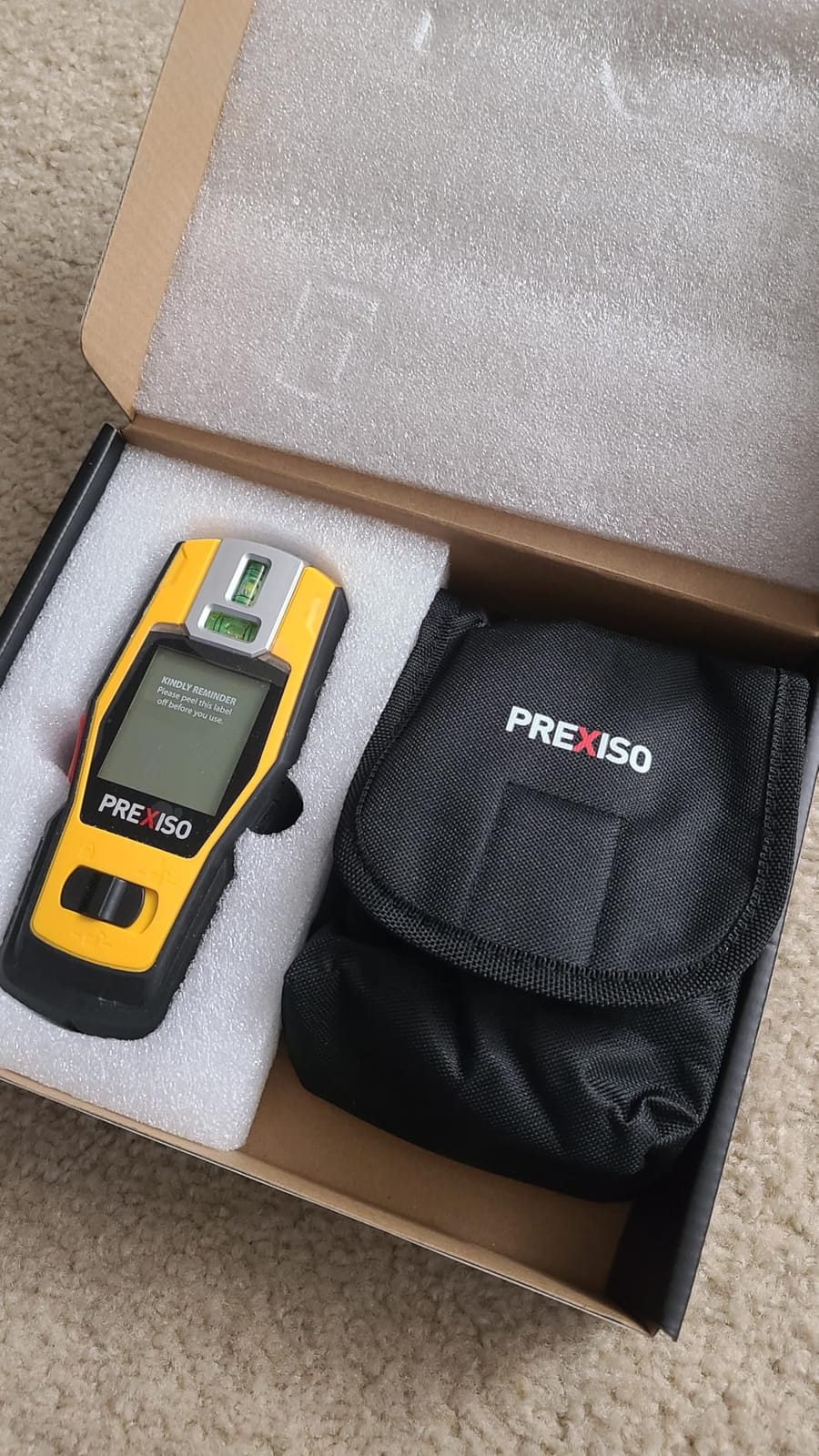 PREXISO 2-in-1 Stud Finder with Laser Level, Rechargeable Cross Line Laser customer photo 1