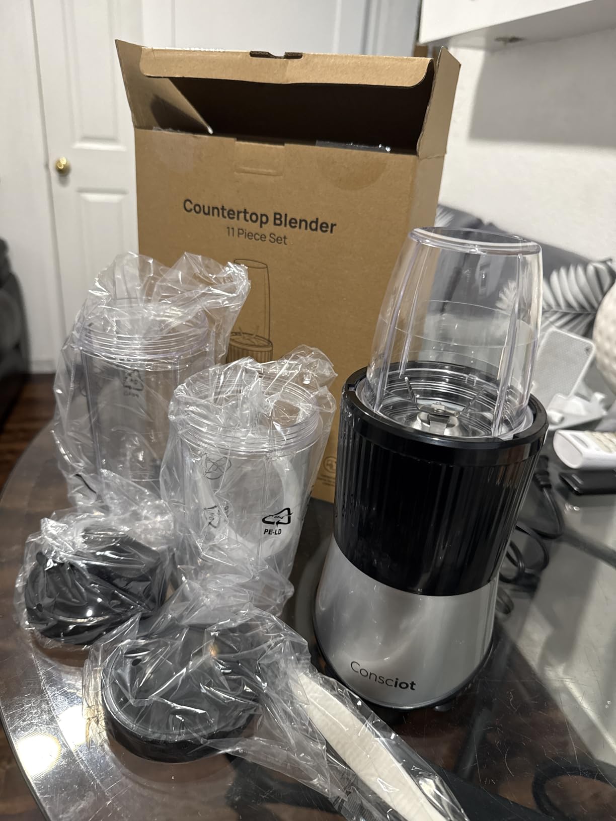 Consciot 11-Piece Blender for Kitchen and Personal Size, 900 Peak Watts customer photo 2
