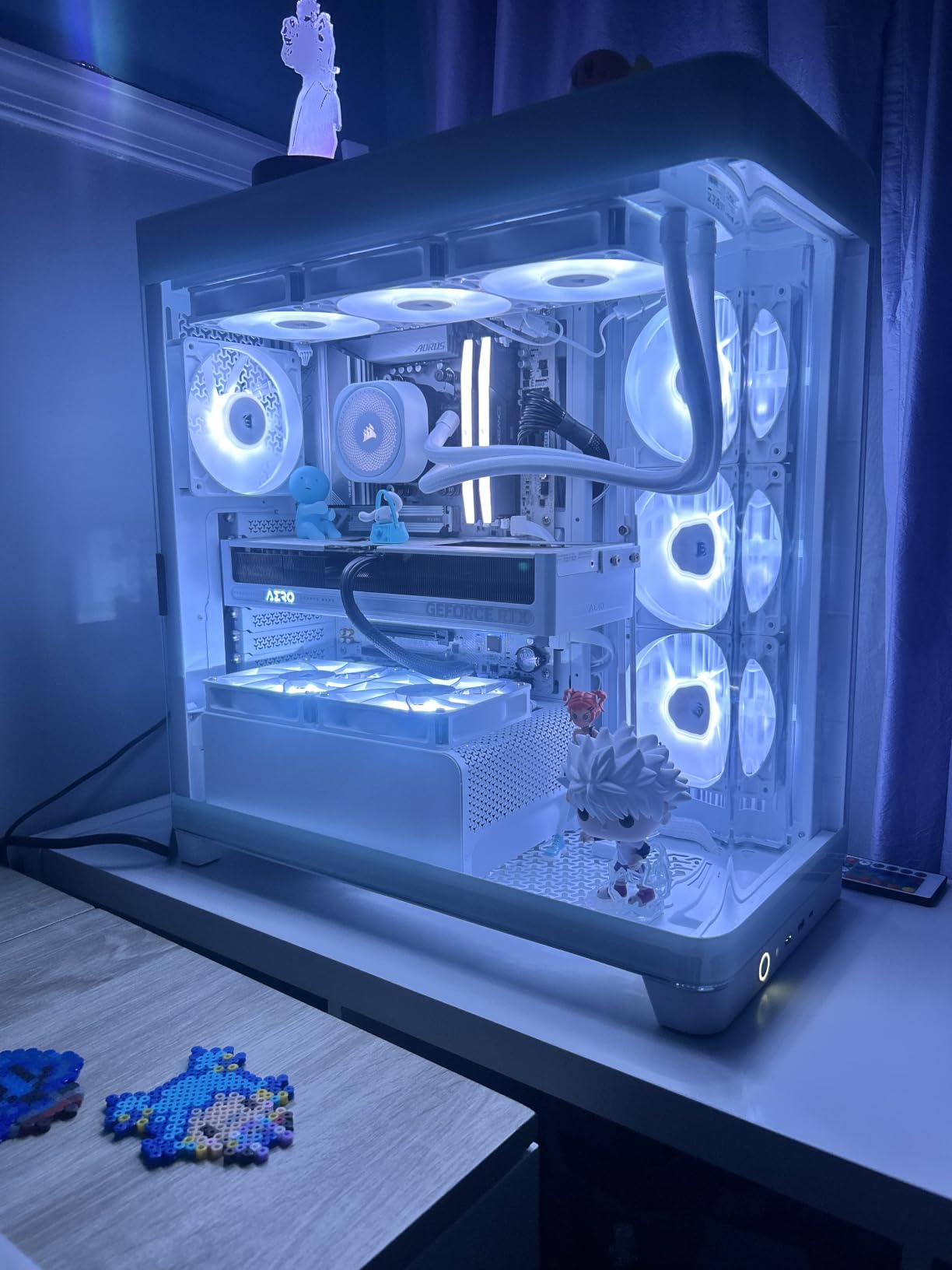 CORSAIR Nautilus 240 RS ARGB Liquid CPU Cooler – 240mm AIO – Low-Noise – Direct Motherboard Connection – Daisy-Chain – Intel LGA 1851/1700, AMD AM5/AM4 – 2X RS120 ARGB Fans Included – White customer photo 2