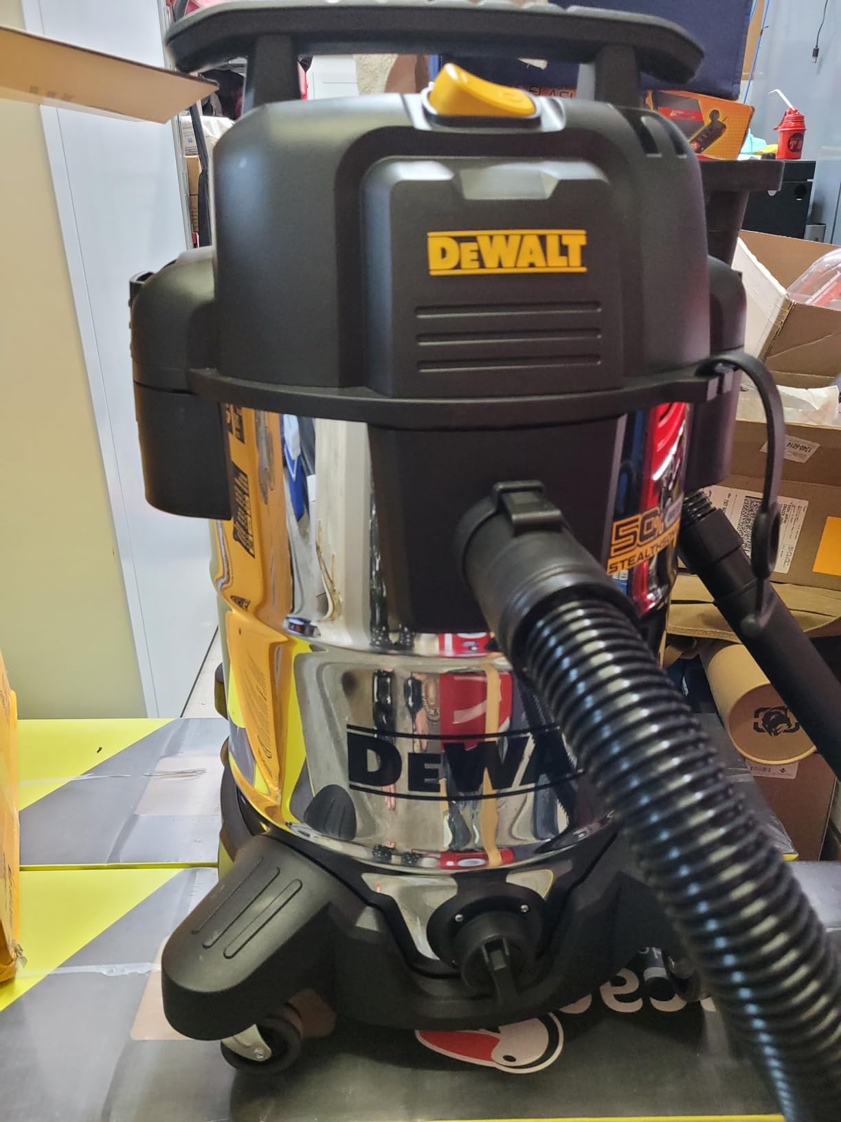 DEWALT 10 Gal Stealthsonic Shop Vacuum Wet and Dry, 5 Peak HP Heavy-Duty Stainless Steel Shop Vac, Ultra-Quiet with Complete Accessory Kit & 6 Dust Bags customer photo 2