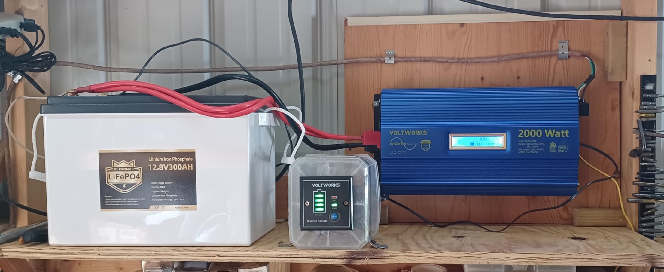 12V 300Ah LiFePO4 Lithium Battery, Bluetooth LifePO4 Battery, Upgraded 200A BMS, 3840Wh Rechargeable Lithium Battery with Low Temp Cut off, Perfect for RV Solar Marine Solar Panel Camping customer photo 1