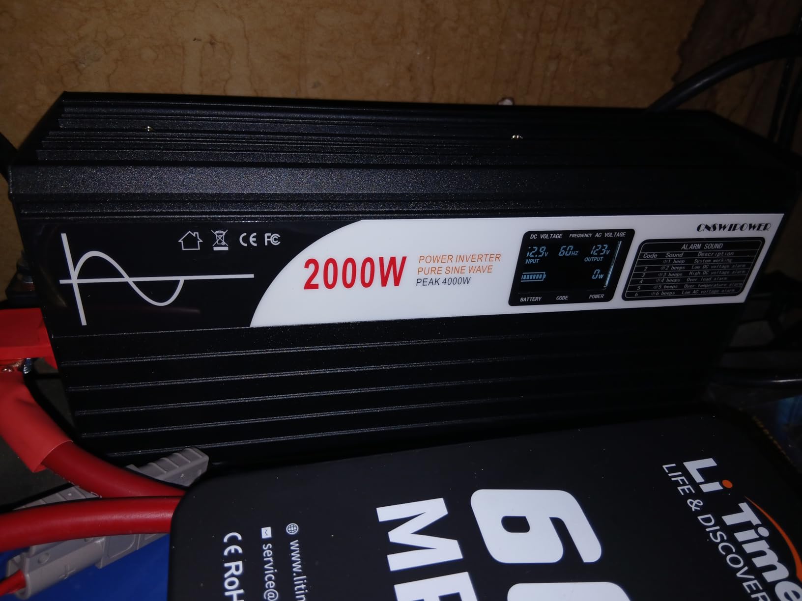 12V 300Ah LiFePO4 Lithium Battery, Bluetooth LifePO4 Battery, Upgraded 200A BMS, 3840Wh Rechargeable Lithium Battery with Low Temp Cut off, Perfect for RV Solar Marine Solar Panel Camping customer photo 2