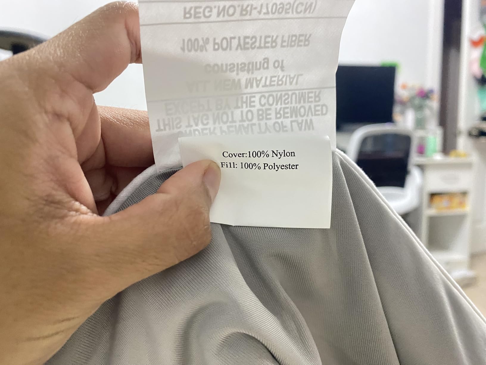 DOWNCOOL Cooling Comforter Queen Size,Grey Cooling Blanket for Hot Sleeper customer photo 2