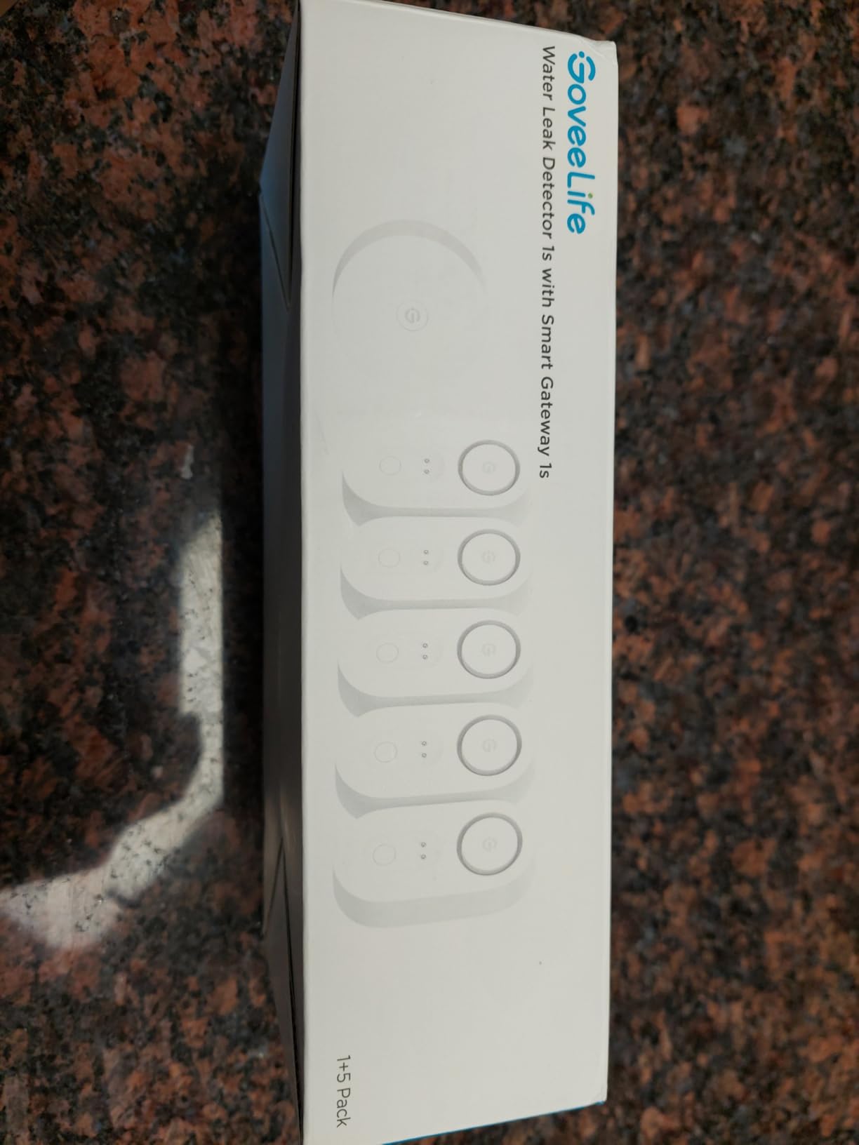 GoveeLife Upgraded Smart Water Leak Detector 1s with High Alarm, 5 Pack | 1804ft Ultra-Long Range, WiFi Water Sensor with SMS/Email/APP Push, 5Yr Battery Life,IP67, Suit for Home, Basement, Kitchen customer photo 1