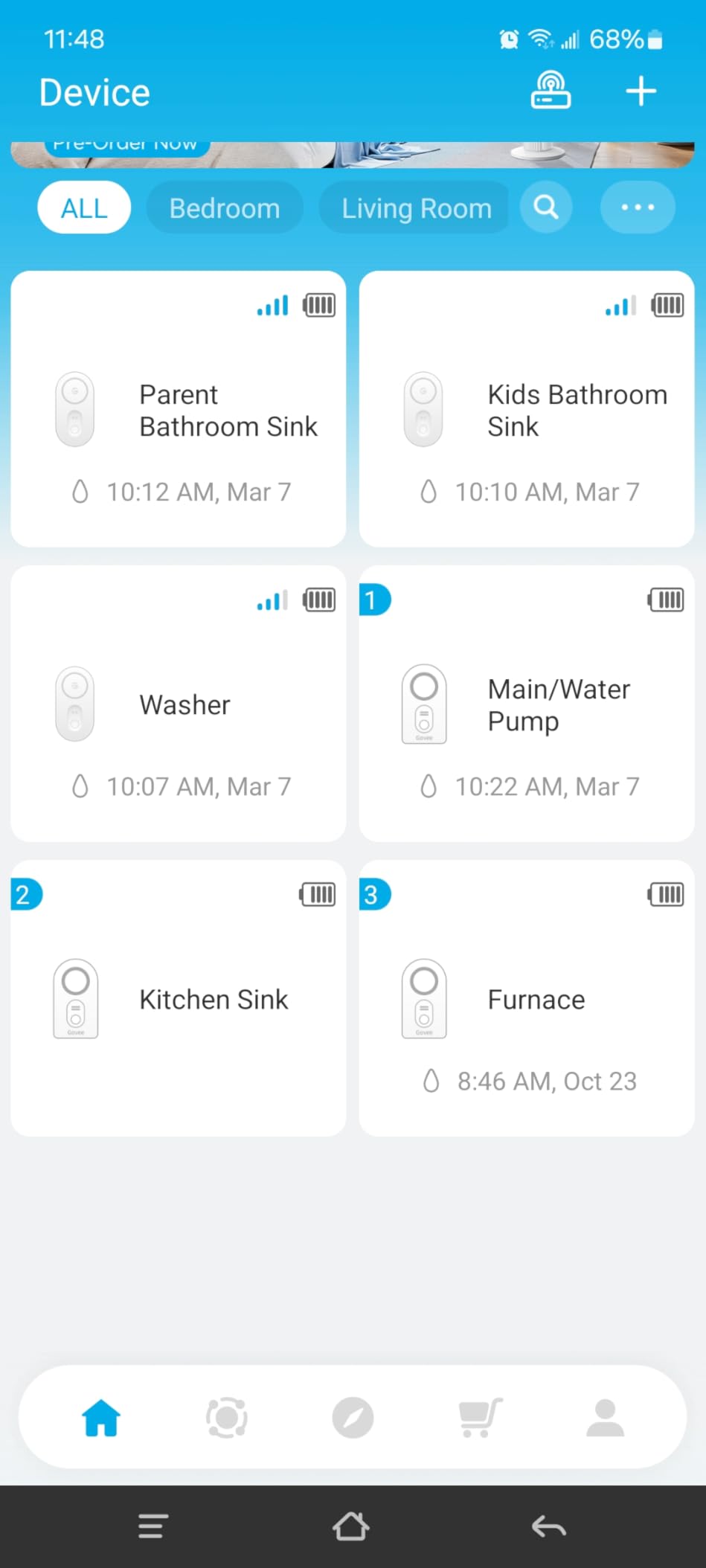 GoveeLife Upgraded Smart Water Leak Detector 1s with High Alarm, 5 Pack | 1804ft Ultra-Long Range, WiFi Water Sensor with SMS/Email/APP Push, 5Yr Battery Life,IP67, Suit for Home, Basement, Kitchen customer photo 2